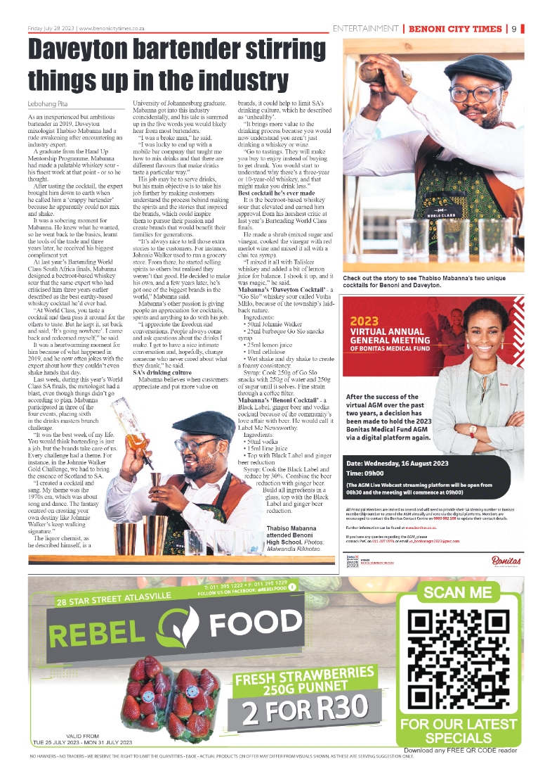 Benoni City Times 28 July  2023 page 9