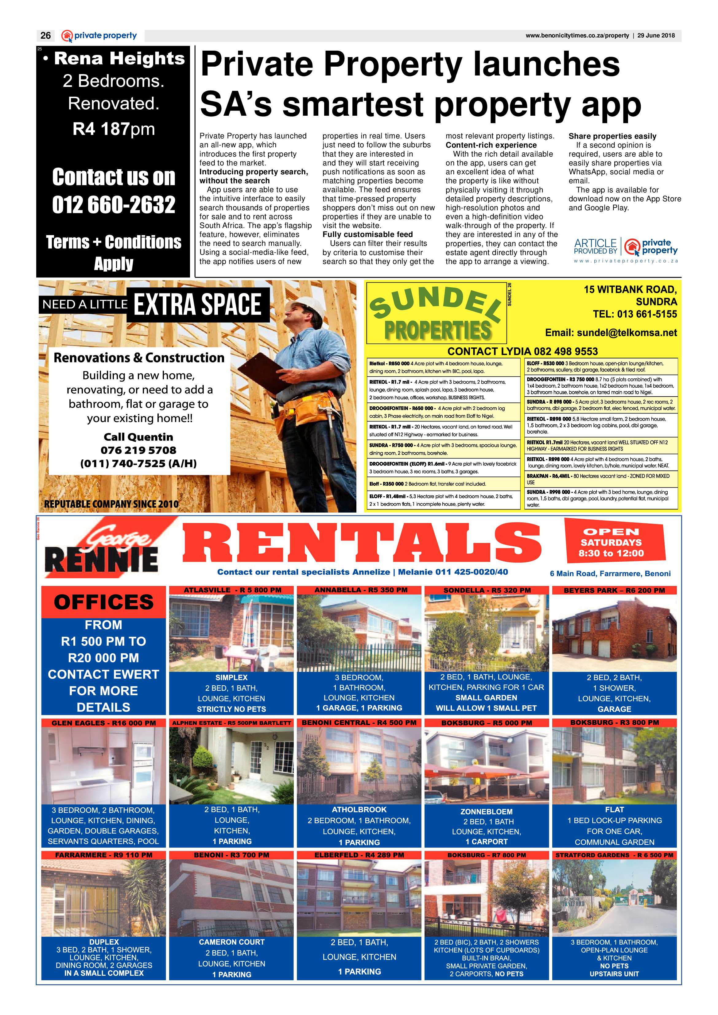 Benoni City Times 28 June 2018 page 26
