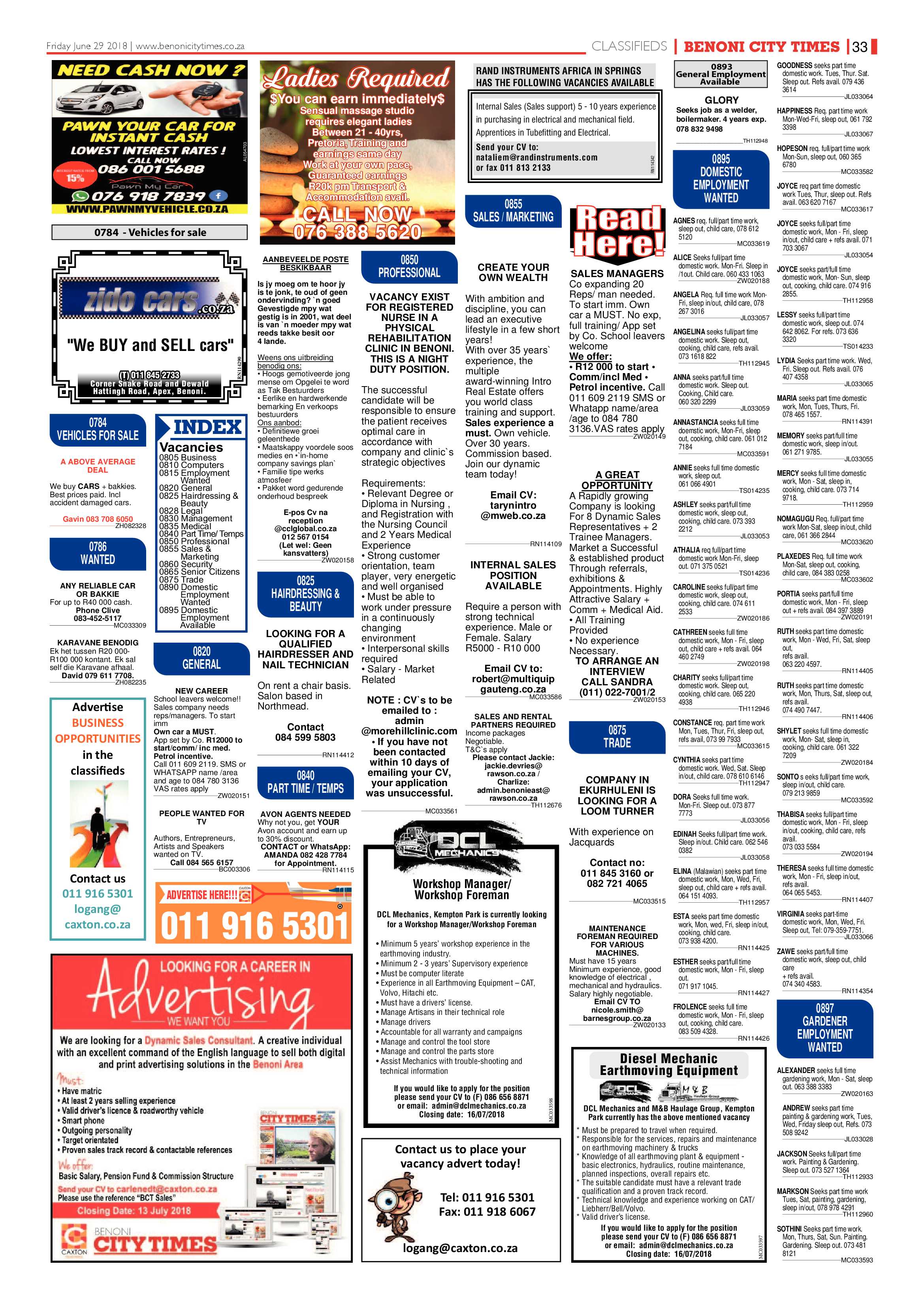 Benoni City Times 28 June 2018 page 33