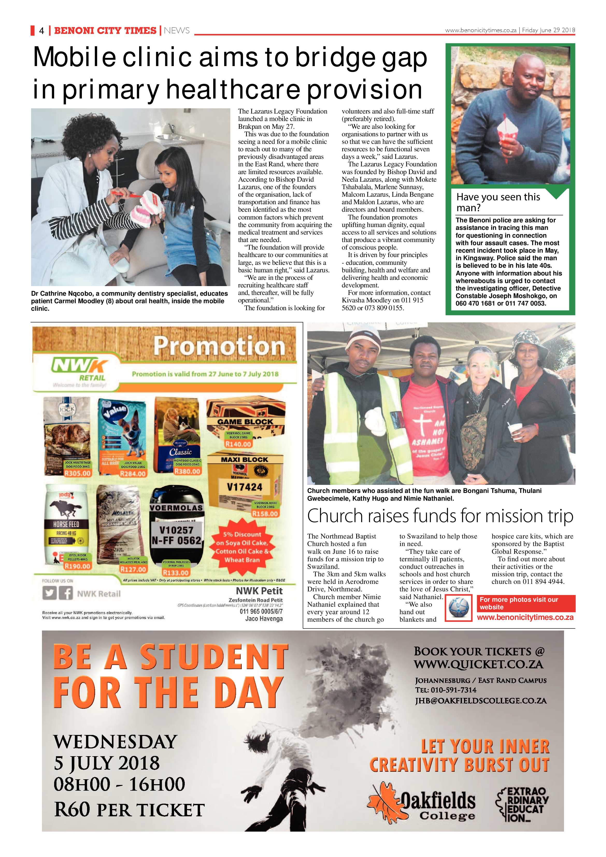 Benoni City Times 28 June 2018 page 4