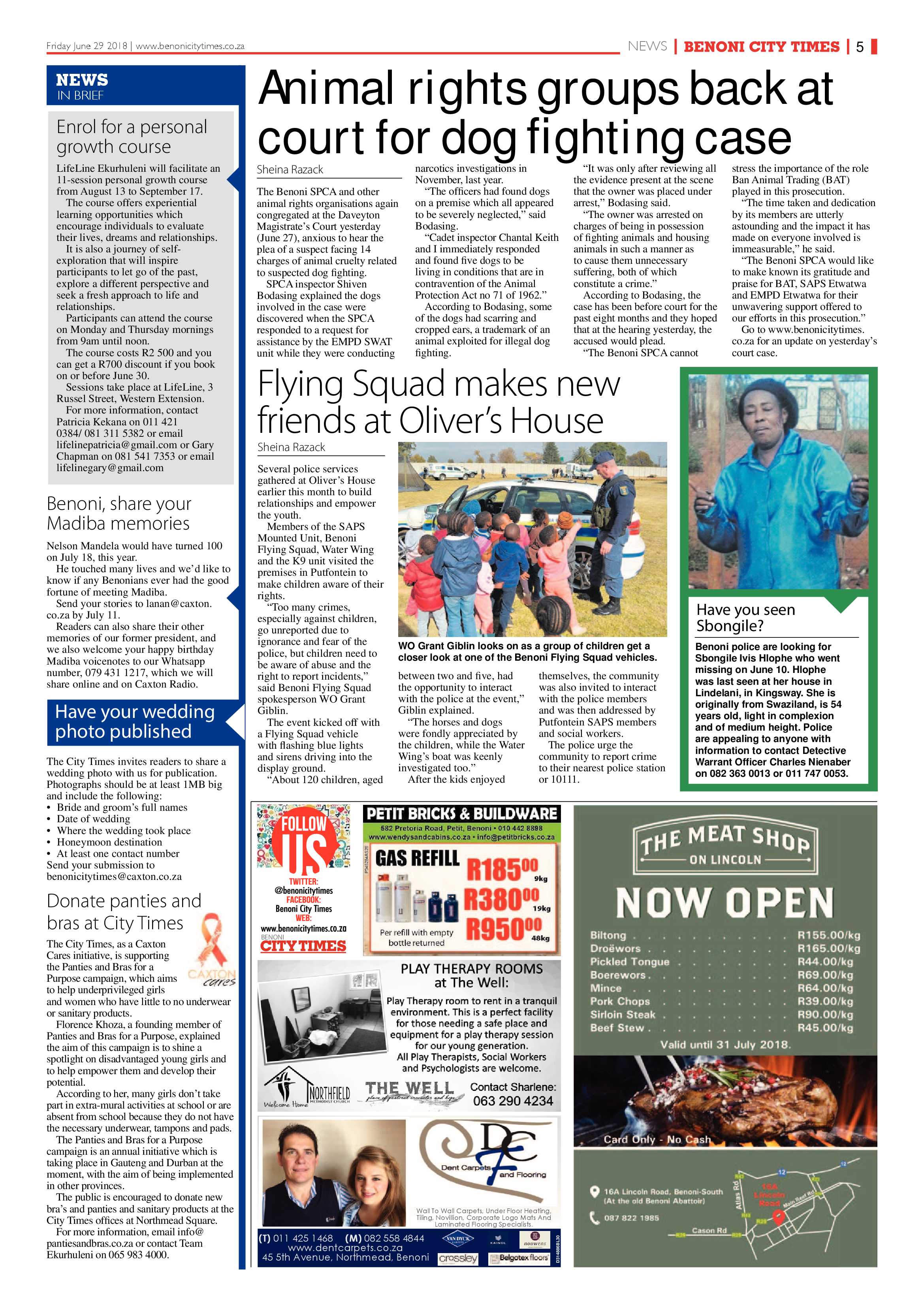 Benoni City Times 28 June 2018 page 5