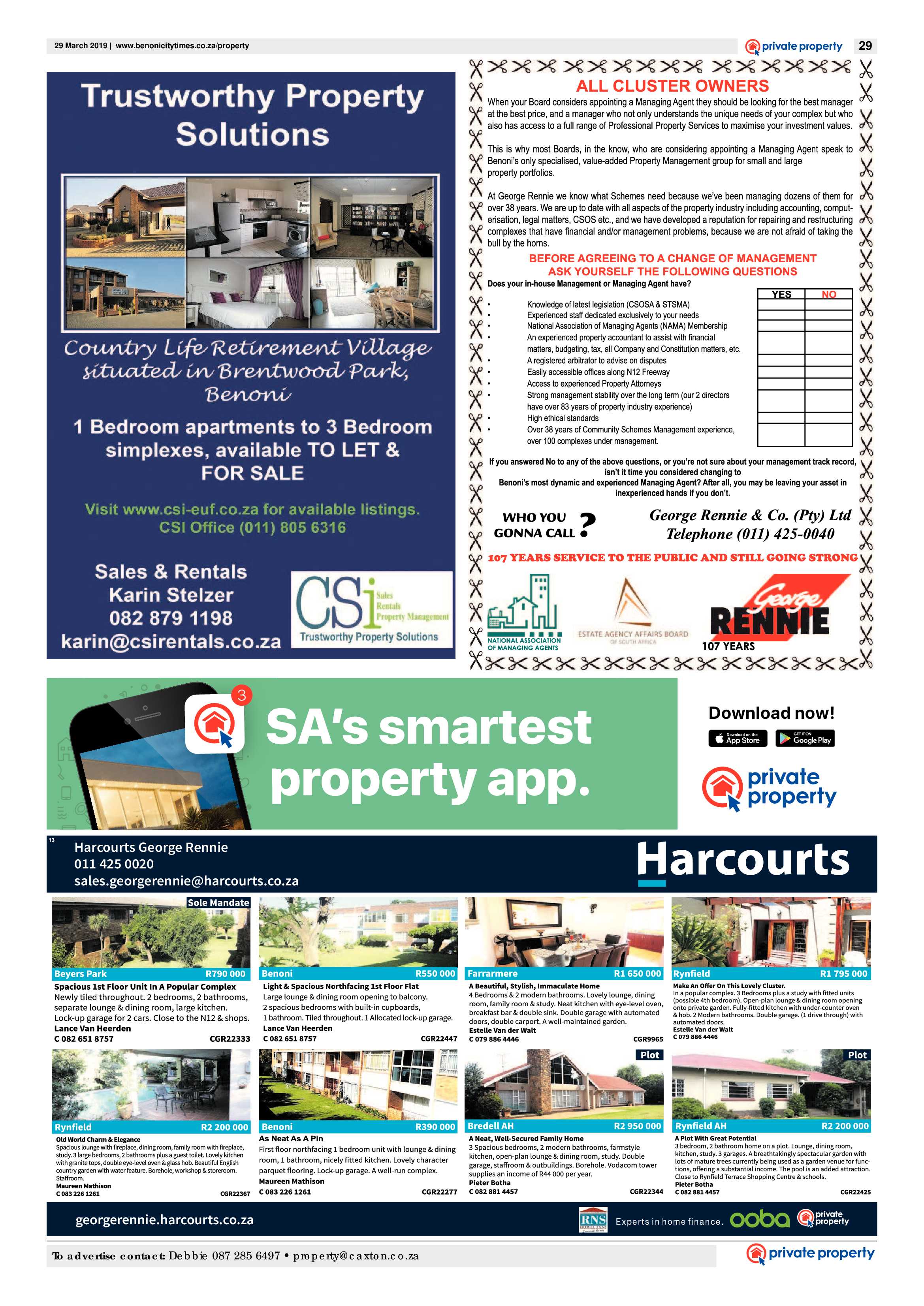 Benoni City Times 28 March 2019 page 29