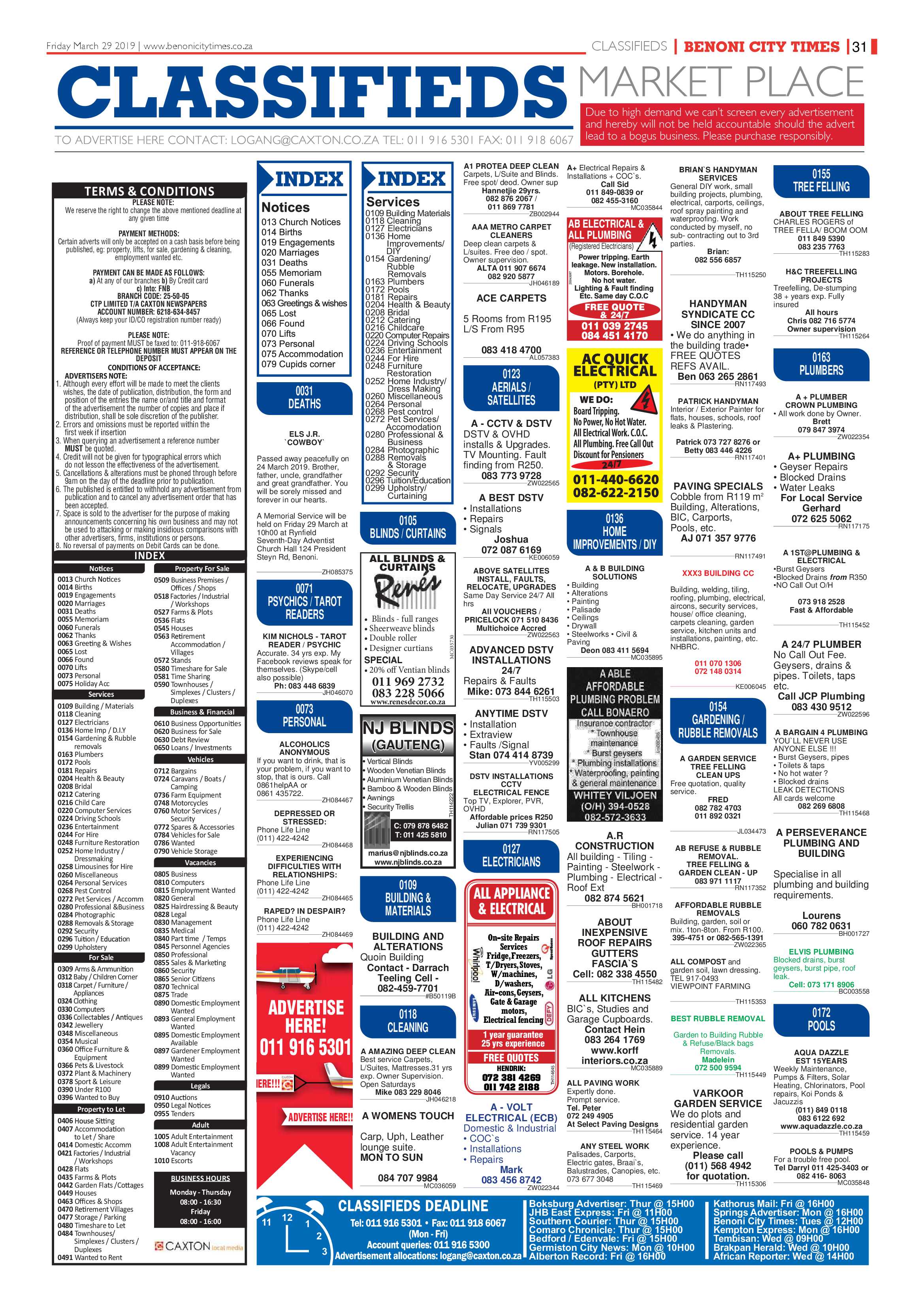 Benoni City Times 28 March 2019 page 31