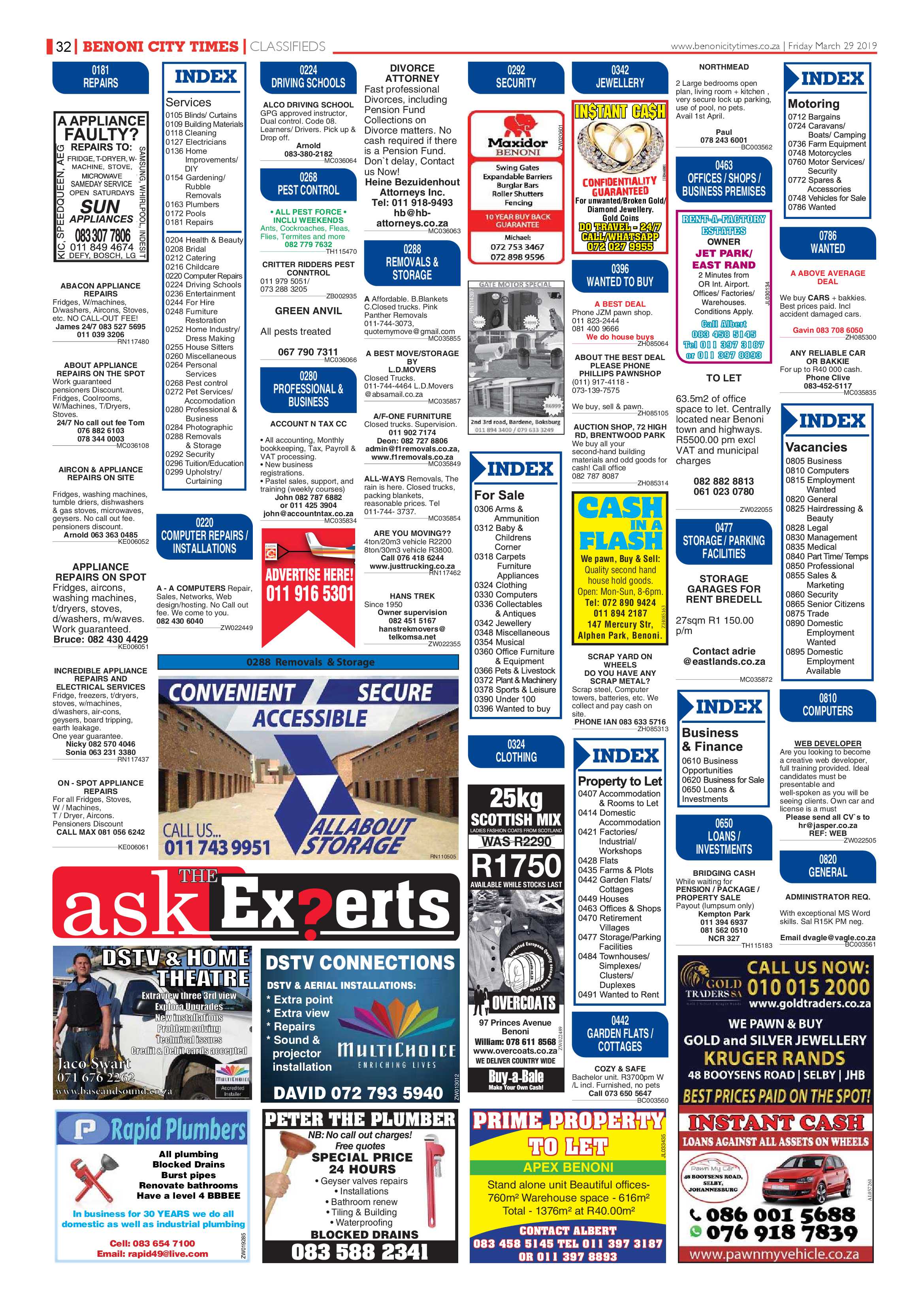 Benoni City Times 28 March 2019 page 32