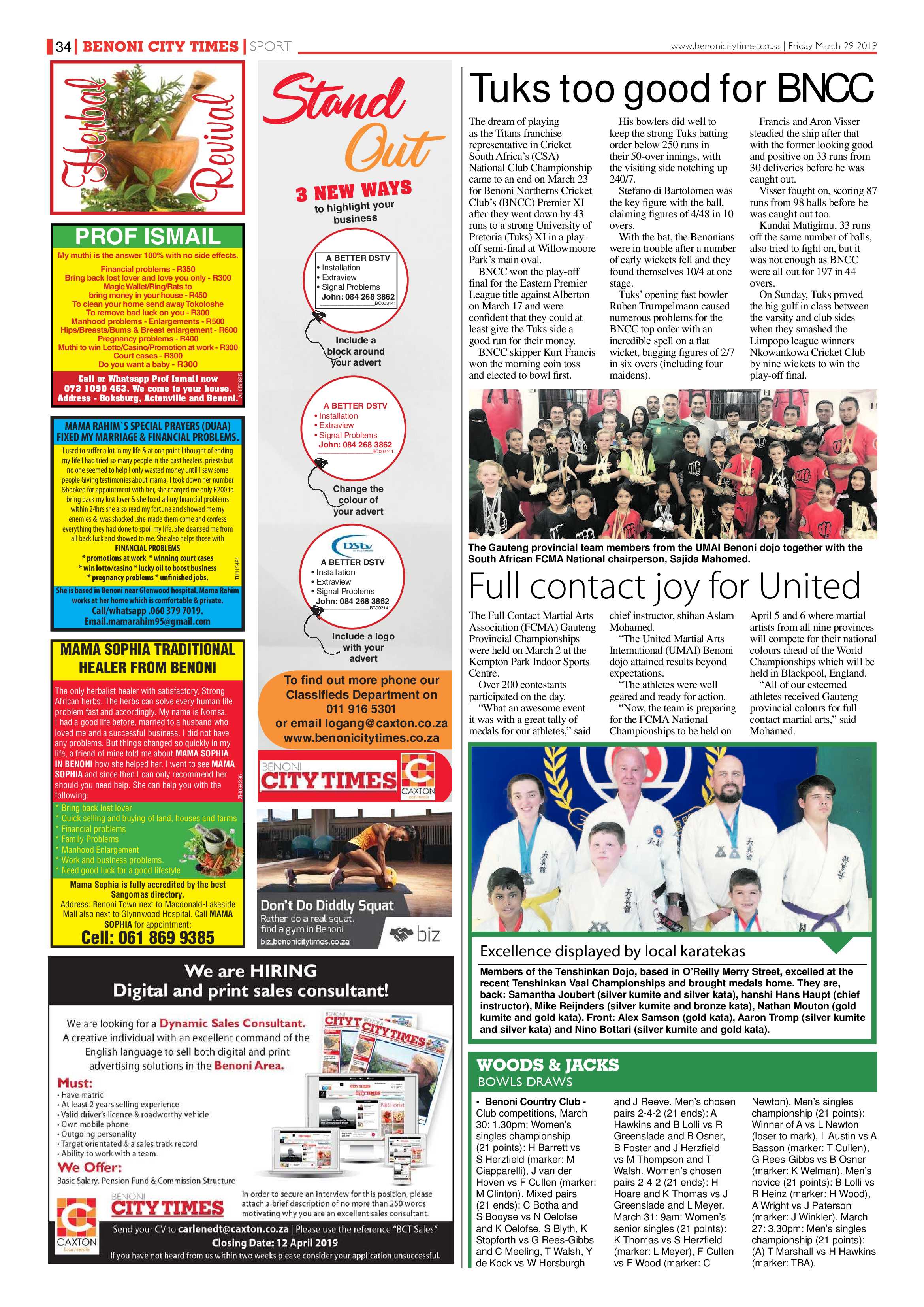 Benoni City Times 28 March 2019 page 34