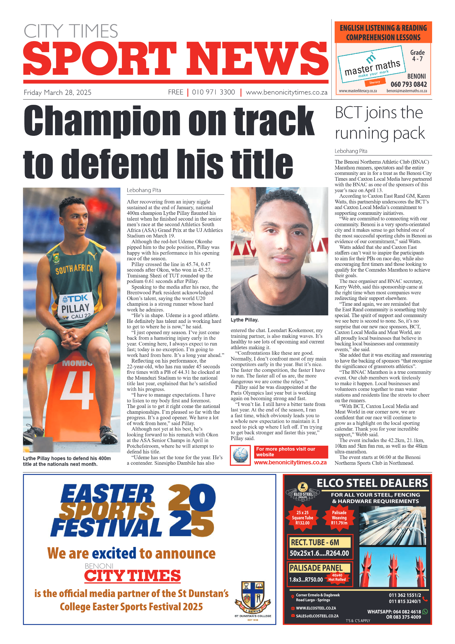 Benoni City Times 28 March 2025 page 12