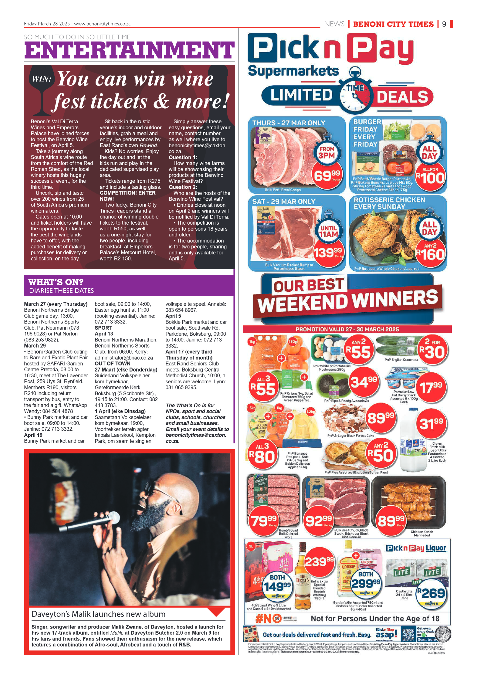 Benoni City Times 28 March 2025 page 9