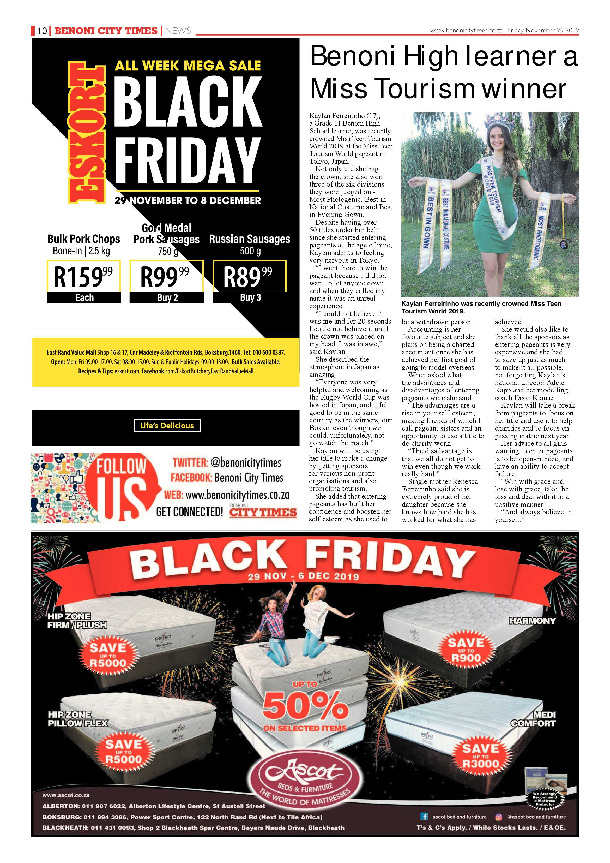 Benoni City Times 28 November 2019 page 10