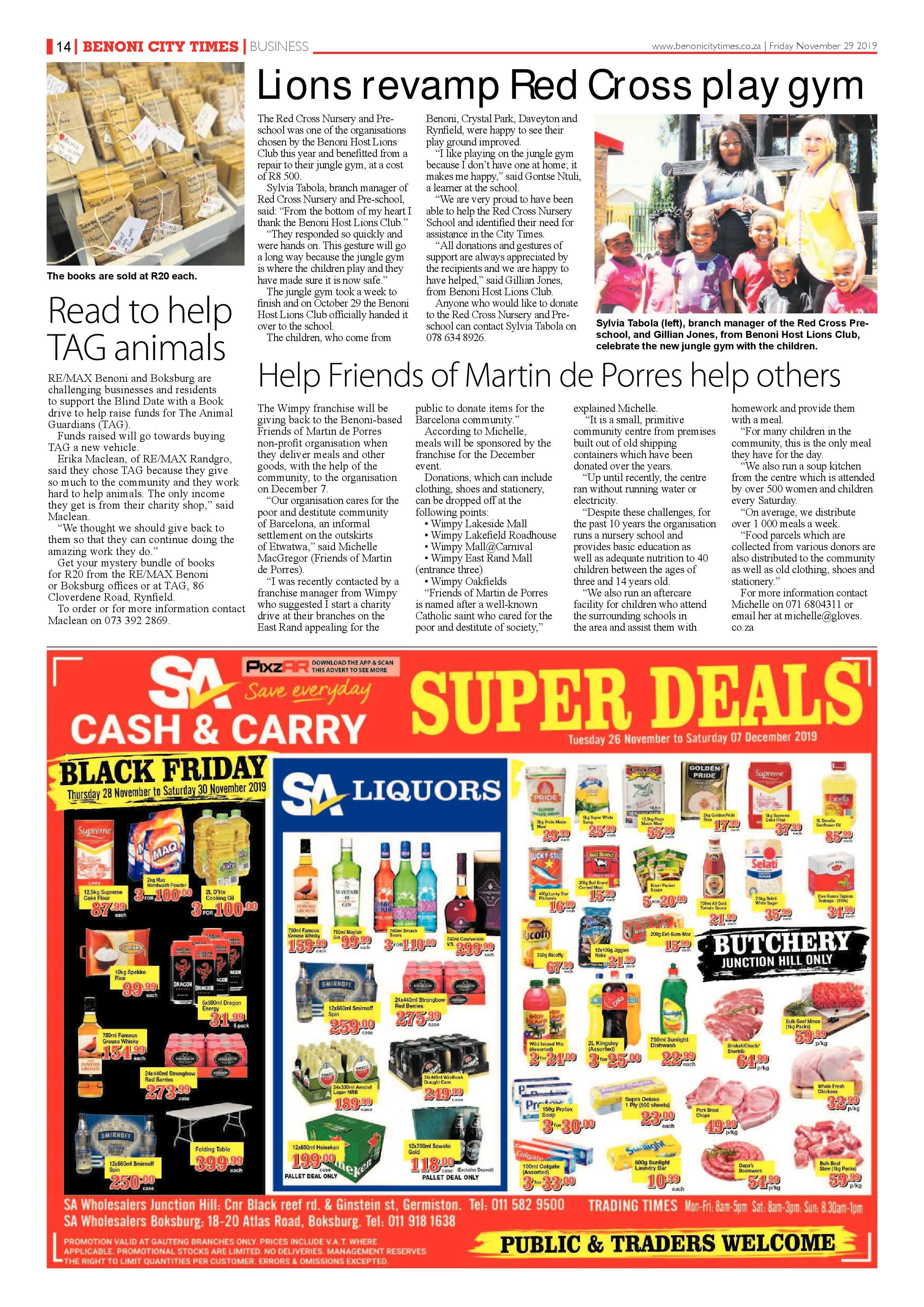 Benoni City Times 28 November 2019 page 14