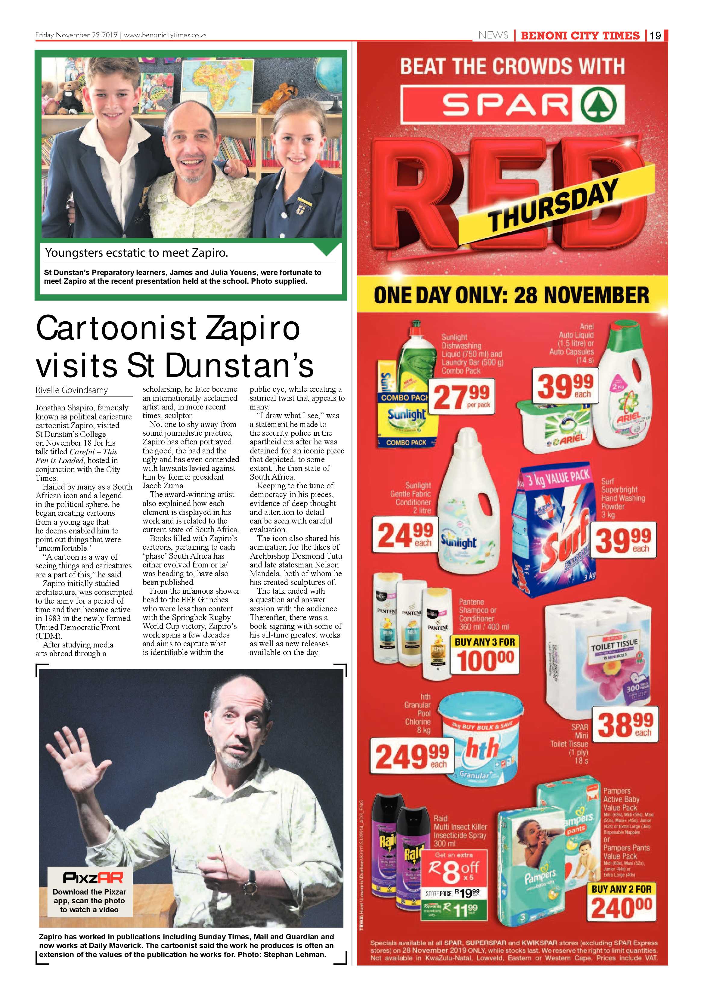 Benoni City Times 28 November 2019 page 19