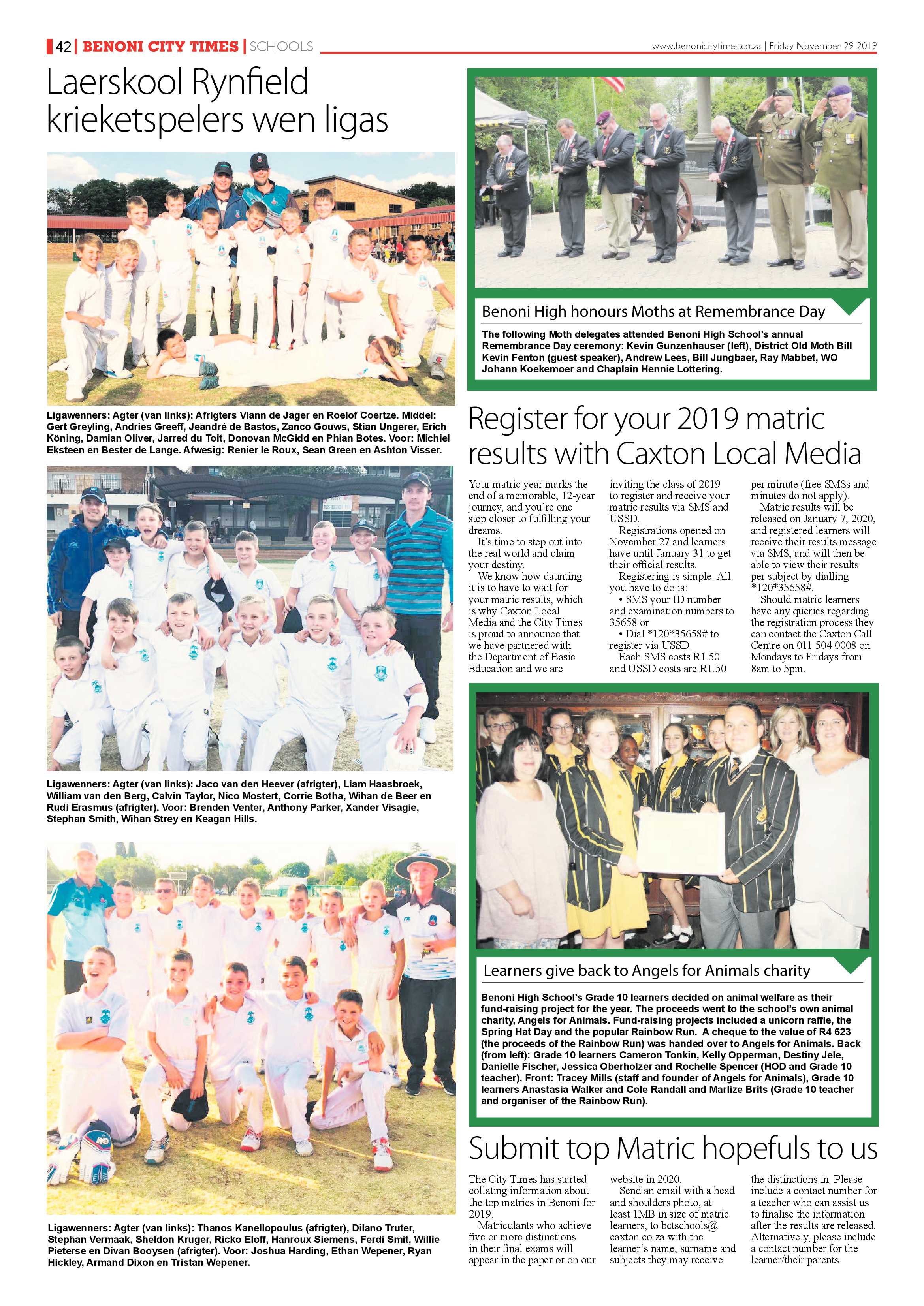 Benoni City Times 28 November 2019 page 42
