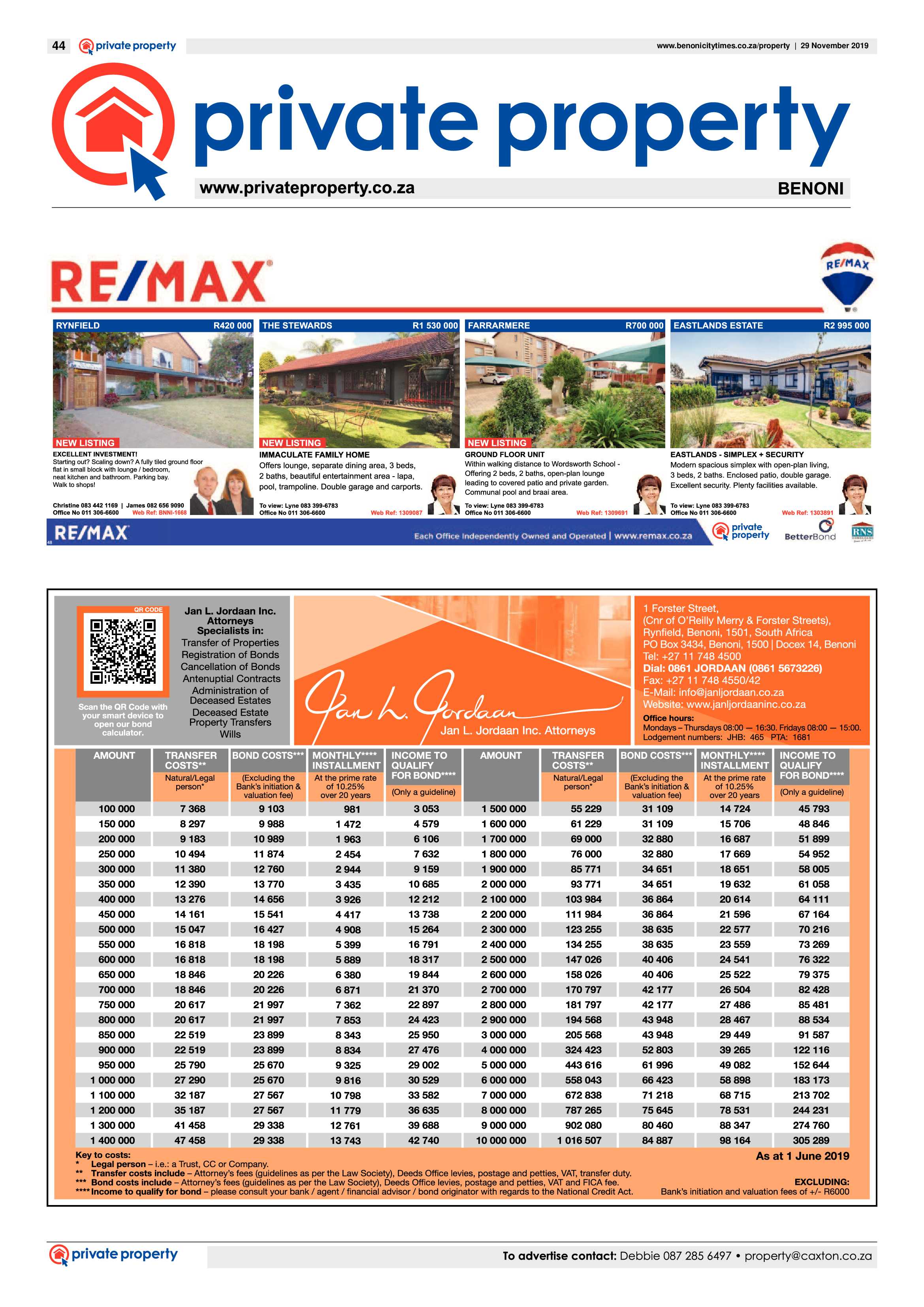 Benoni City Times 28 November 2019 page 44