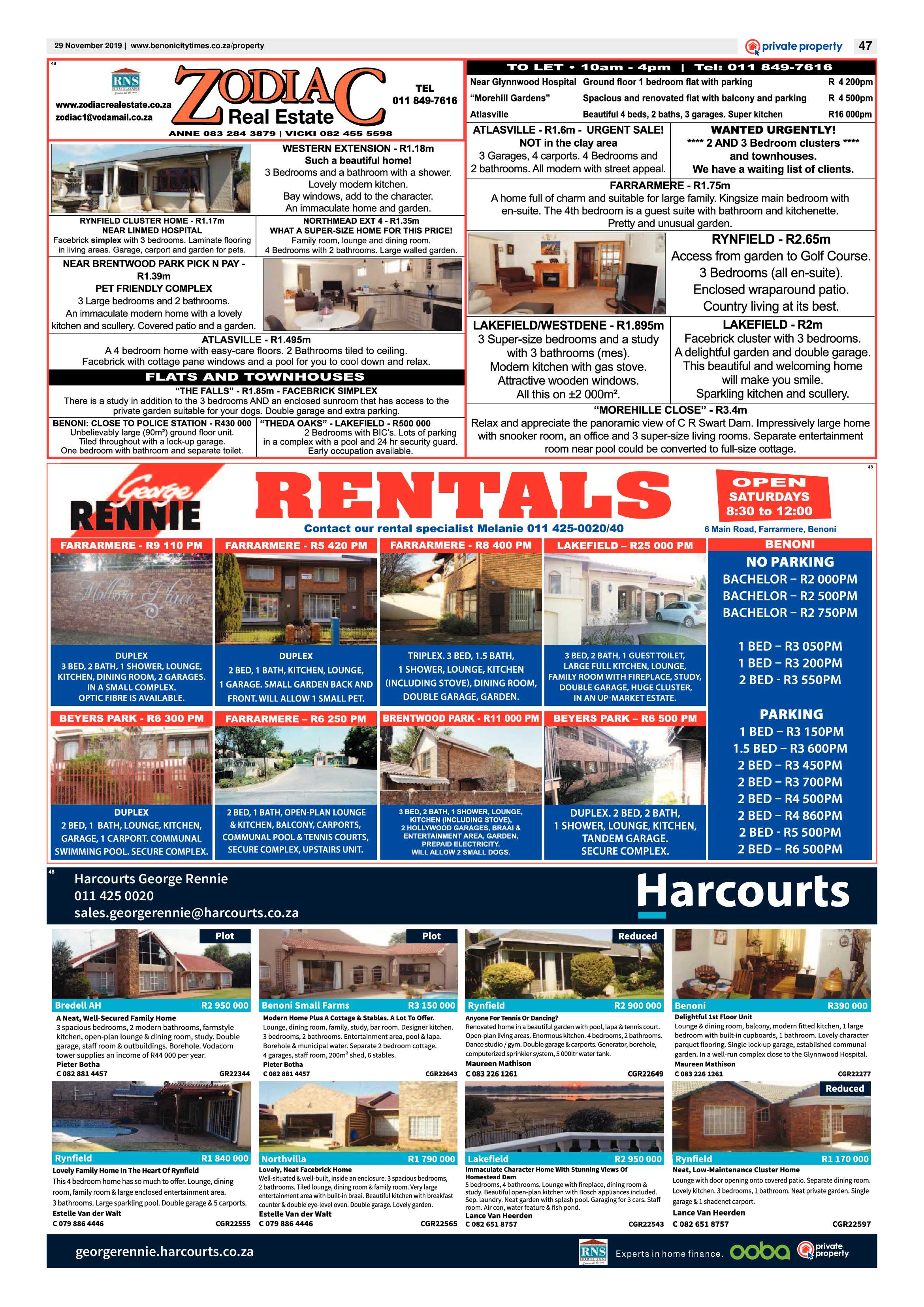 Benoni City Times 28 November 2019 page 47