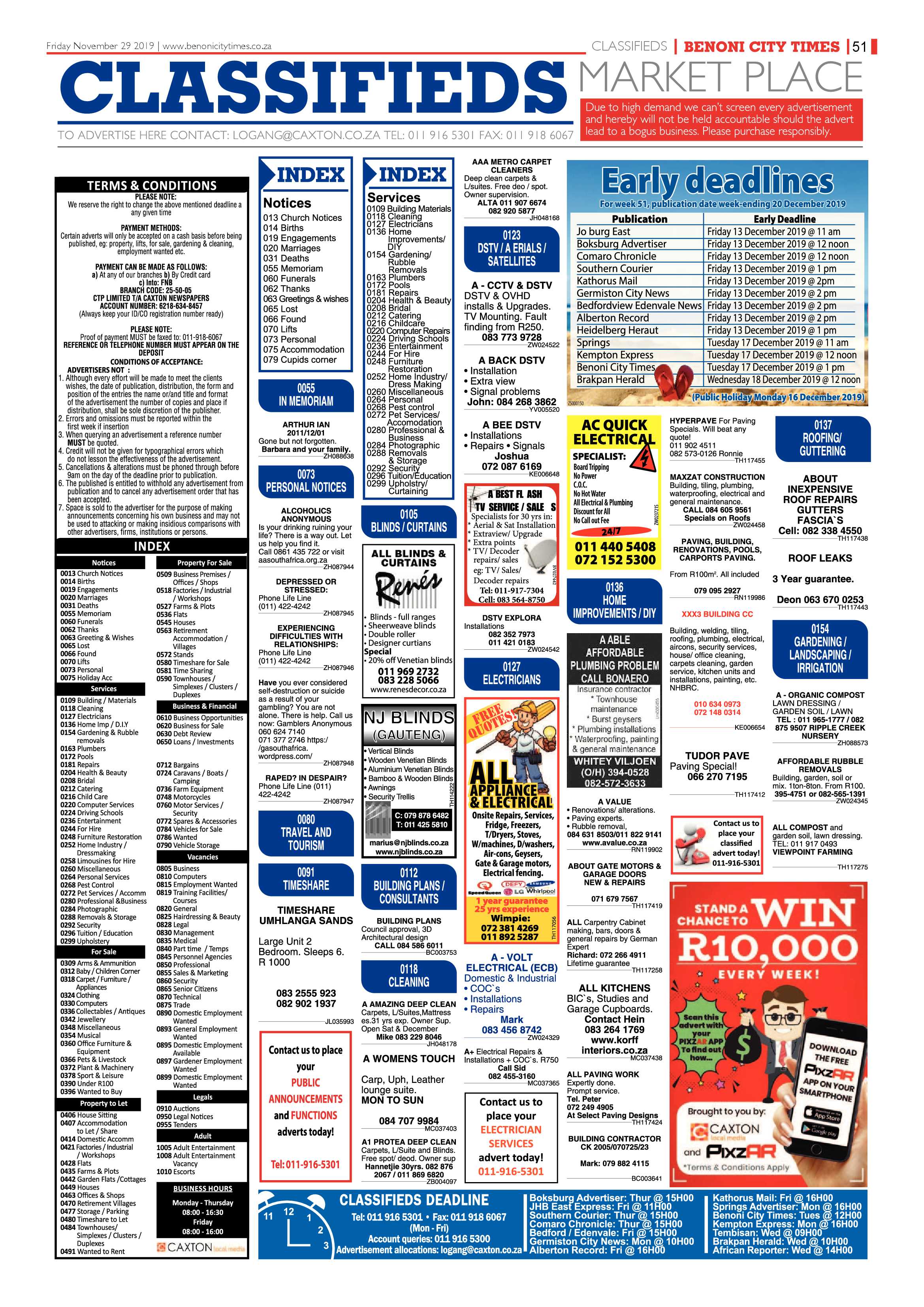 Benoni City Times 28 November 2019 page 51