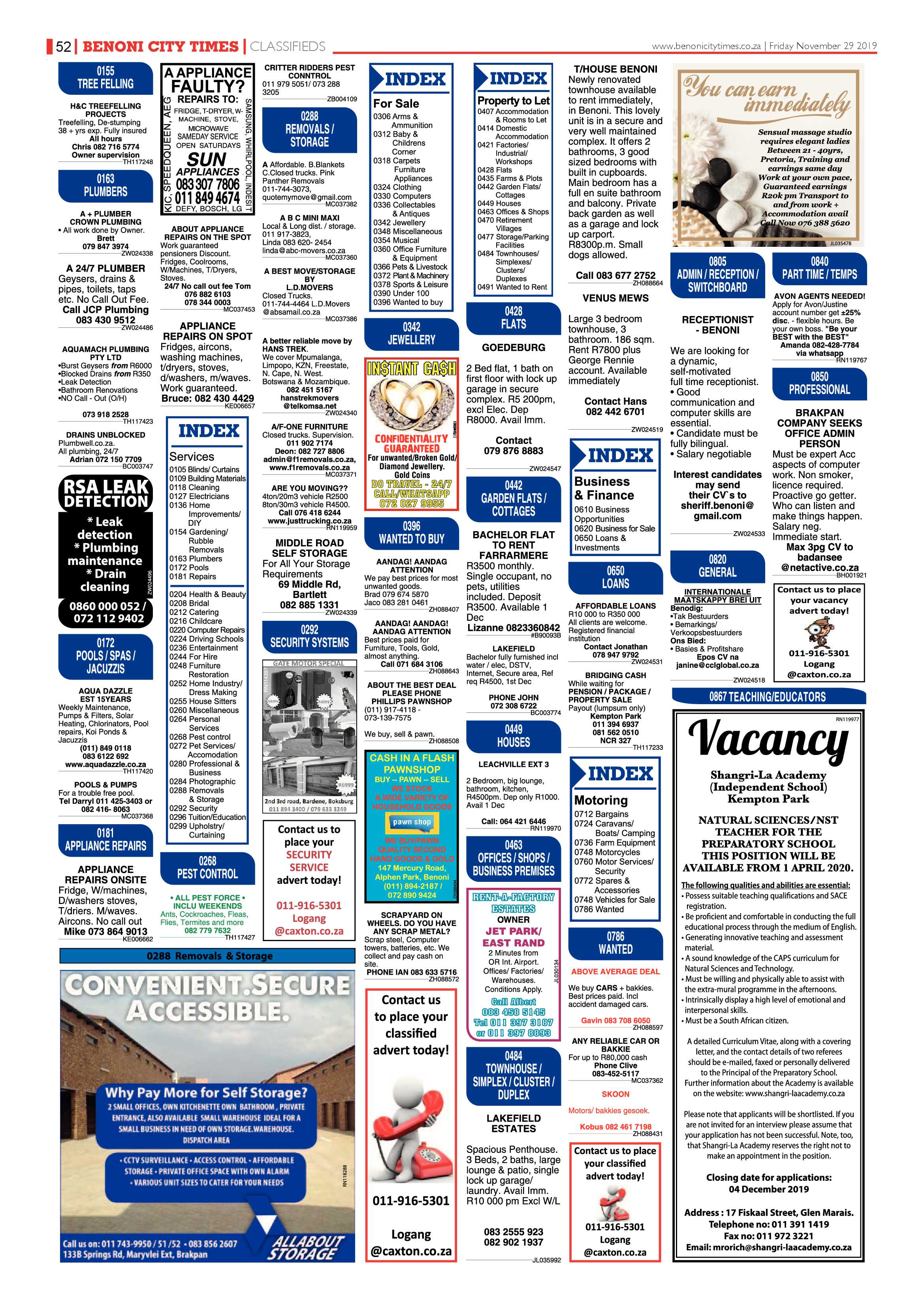 Benoni City Times 28 November 2019 page 52