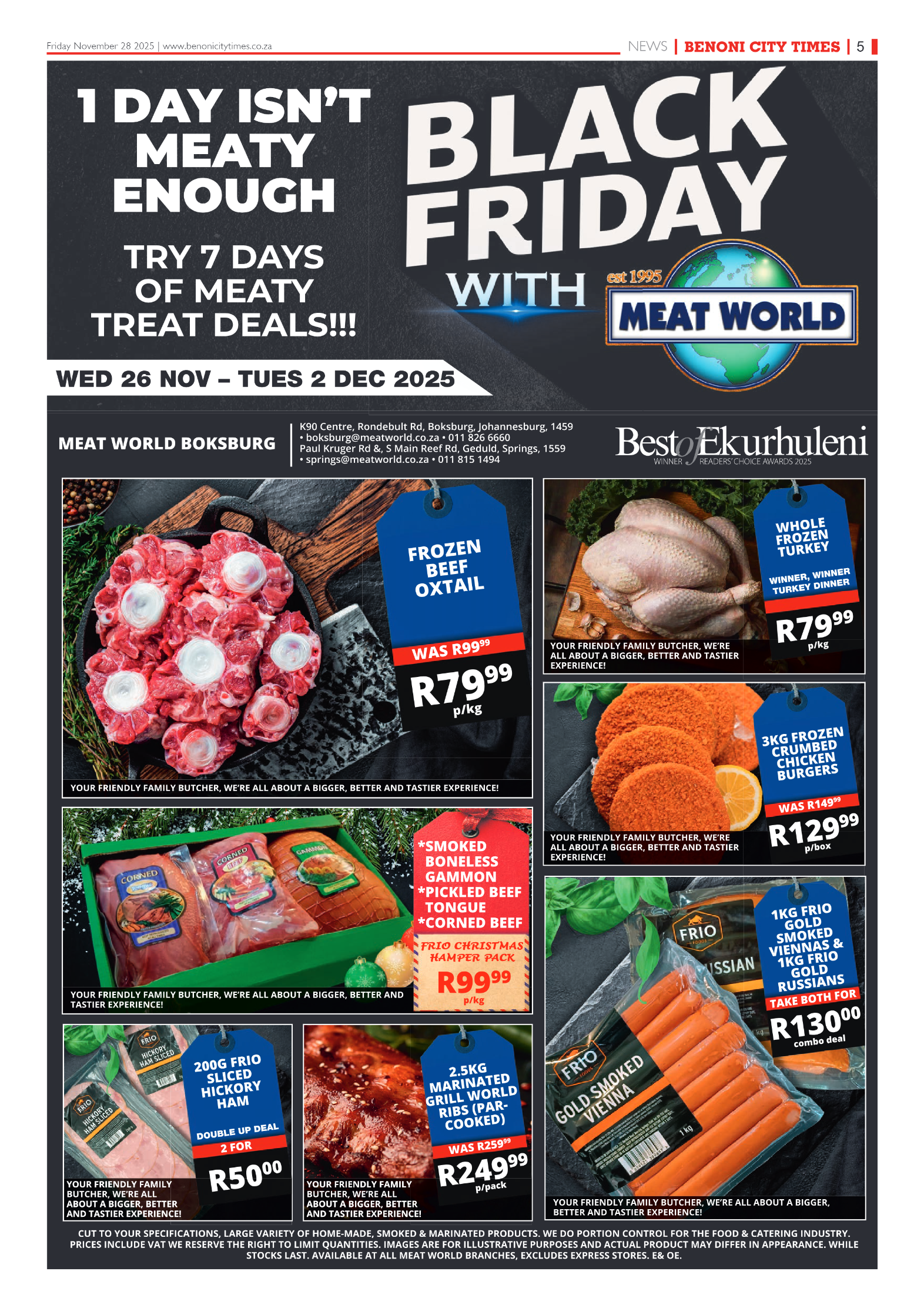Benoni City Times 28 November 2025 page 7