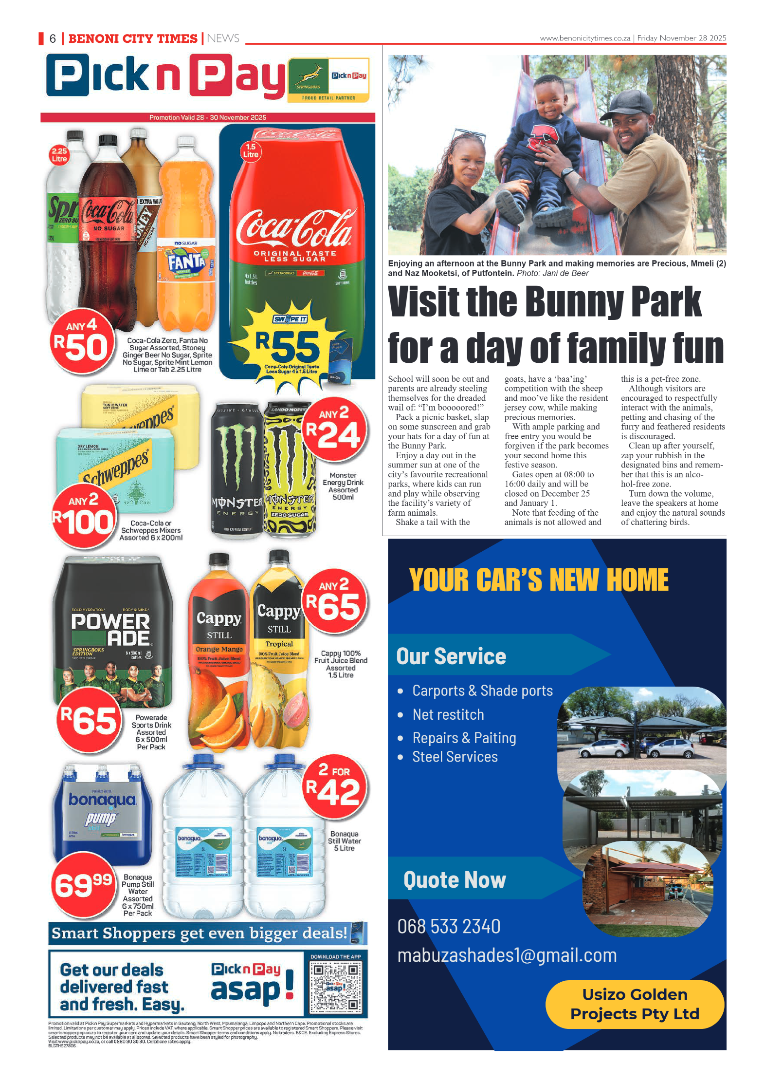 Benoni City Times 28 November 2025 page 8