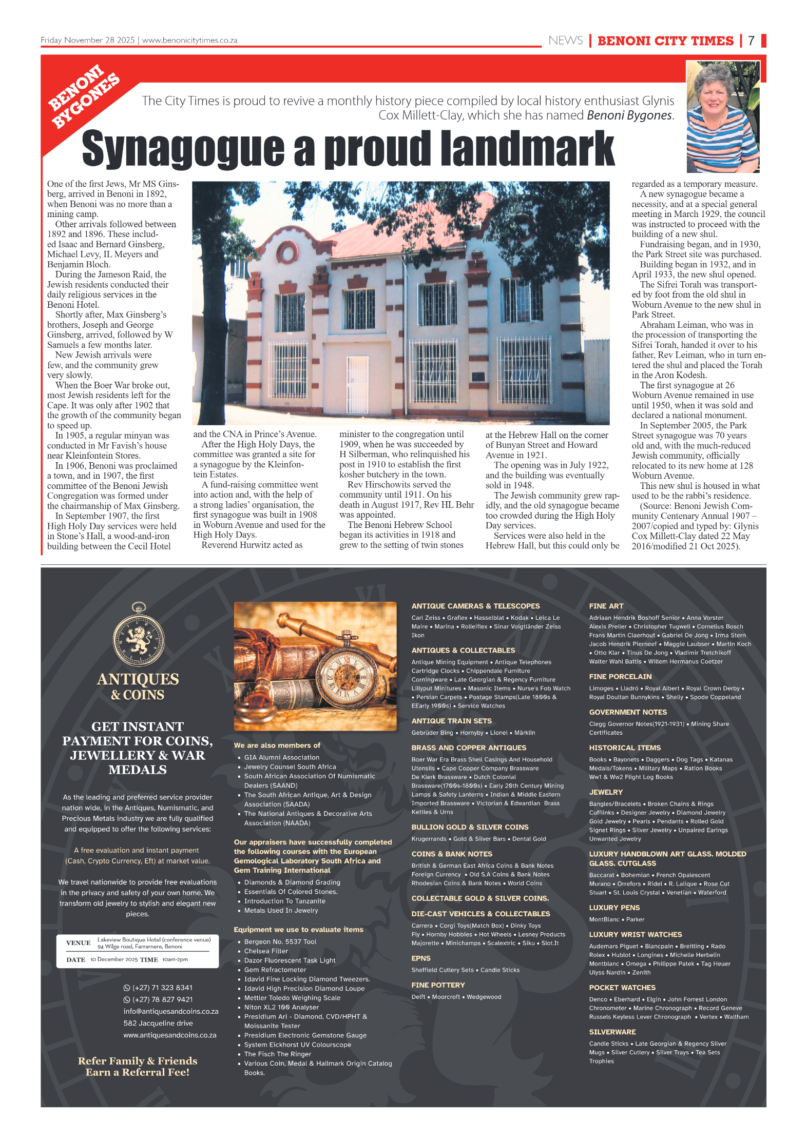 Benoni City Times 28 November 2025 page 9