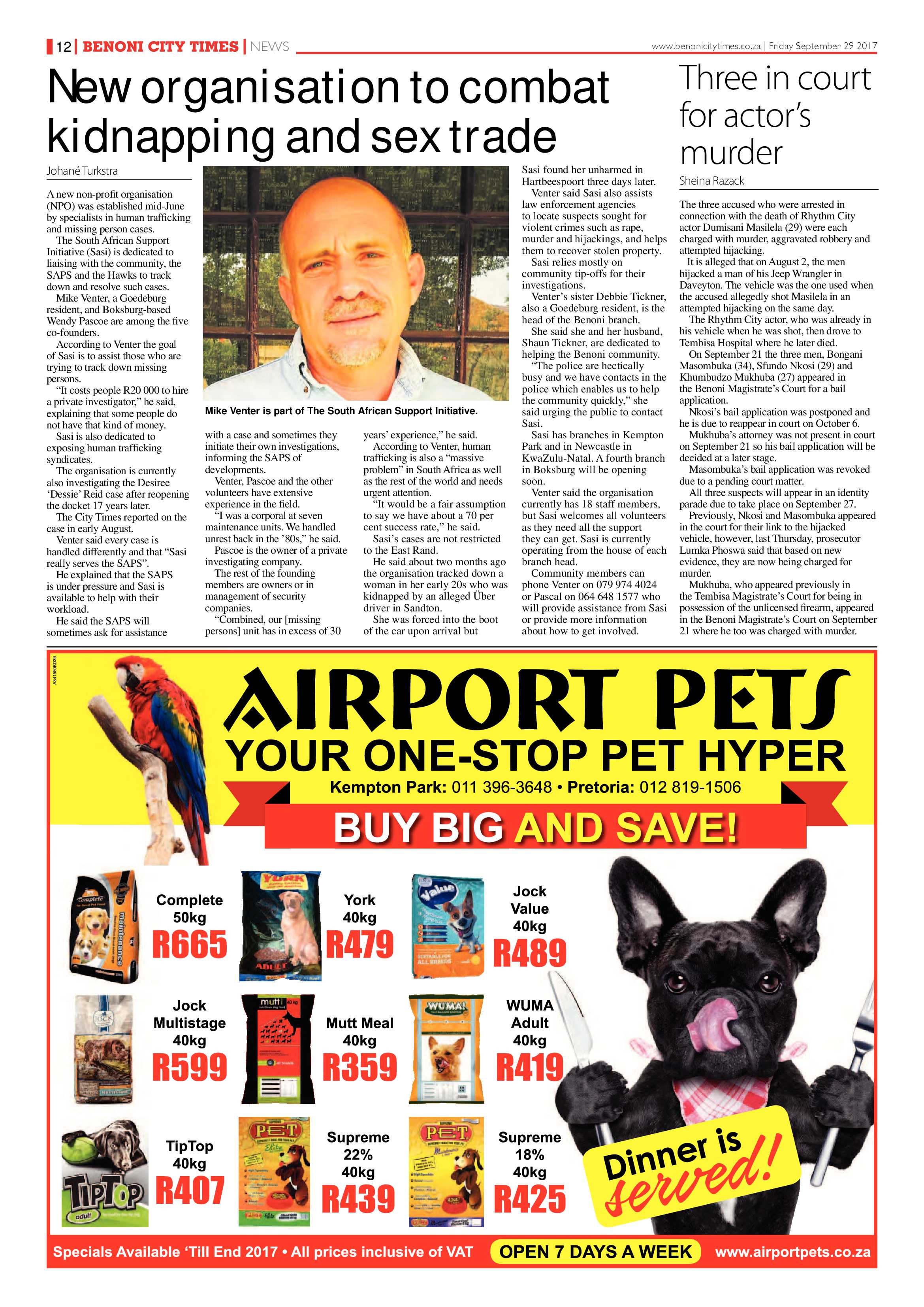 Benoni City Times 28 September 2017 page 12