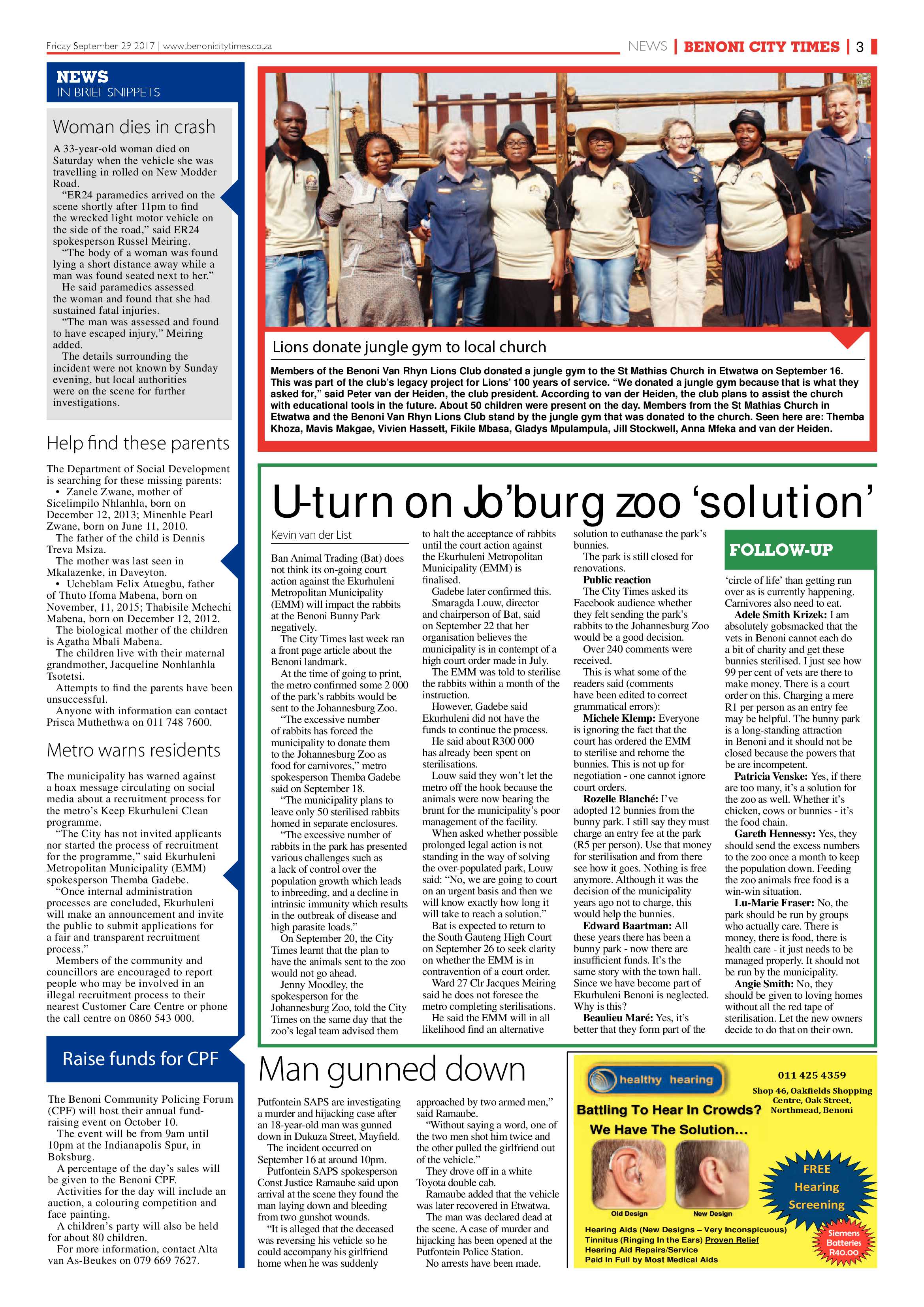 Benoni City Times 28 September 2017 page 3