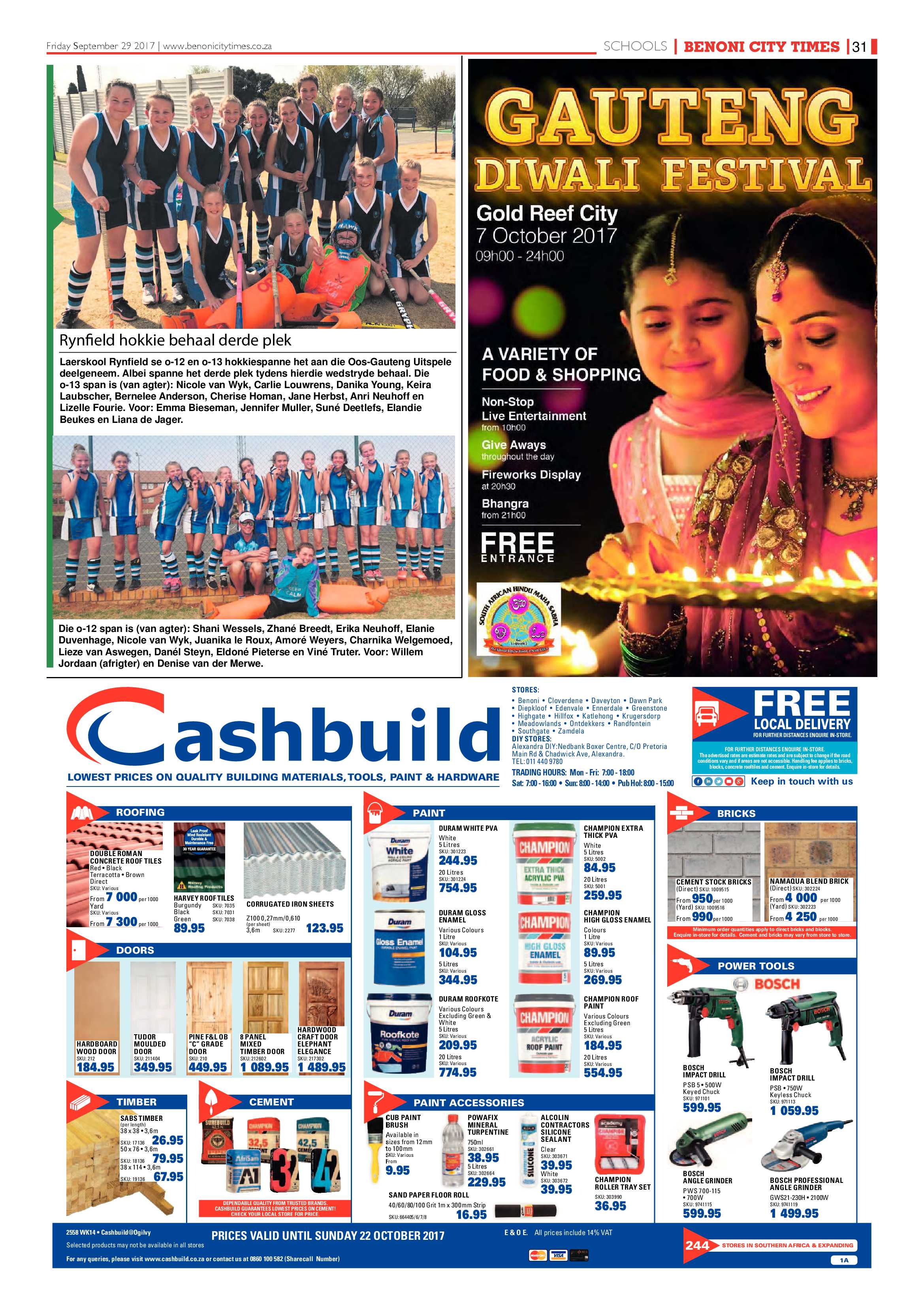 Benoni City Times 28 September 2017 page 31