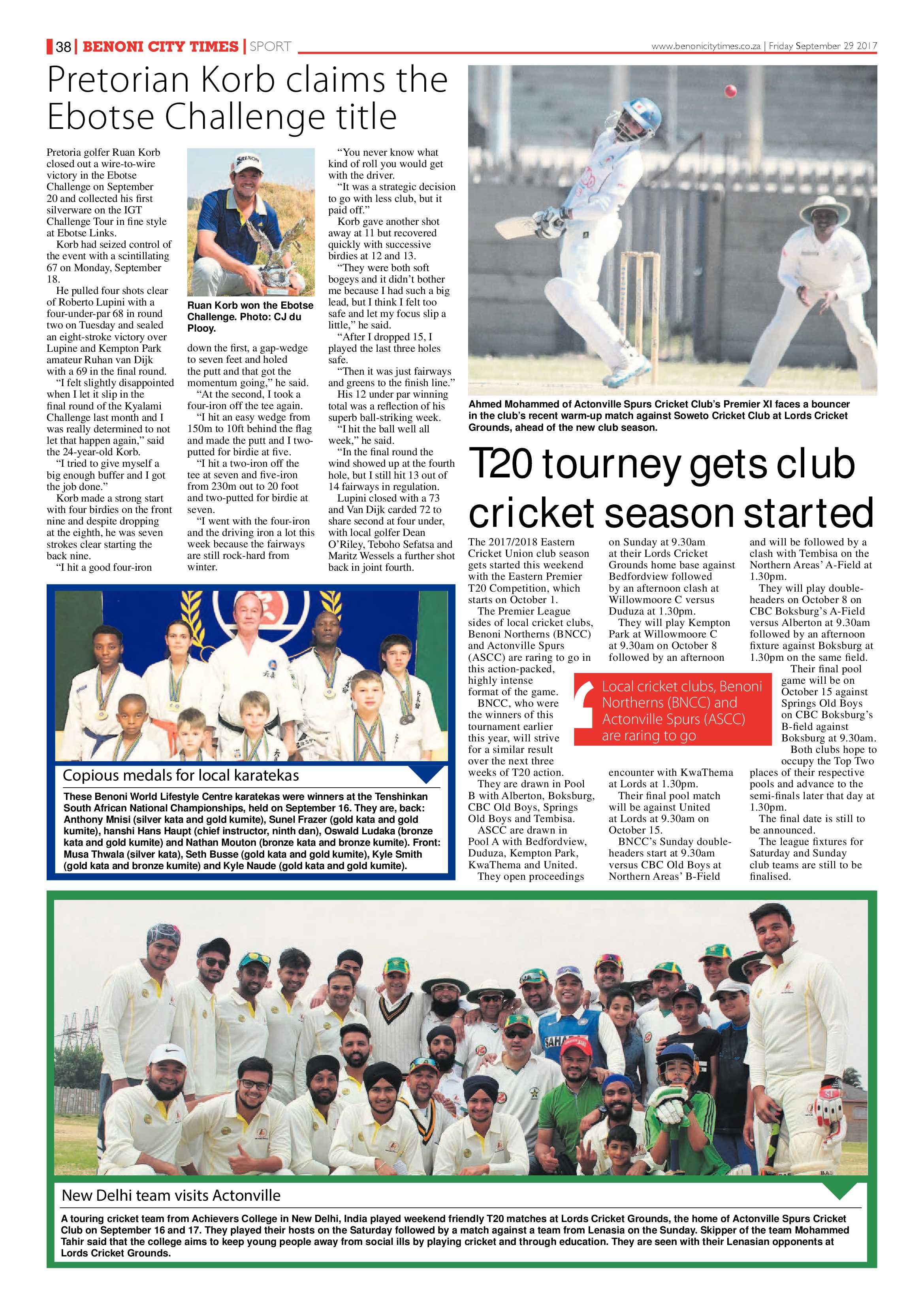 Benoni City Times 28 September 2017 page 38