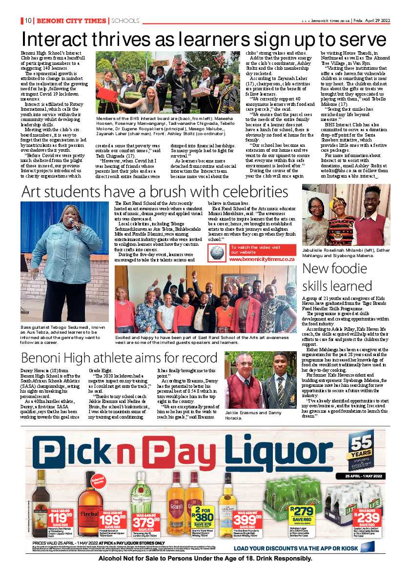 Benoni City Times 29 April 2022 page 10