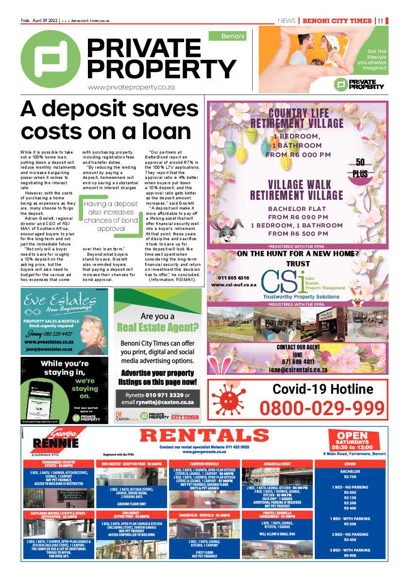 Benoni City Times 29 April 2022 page 11