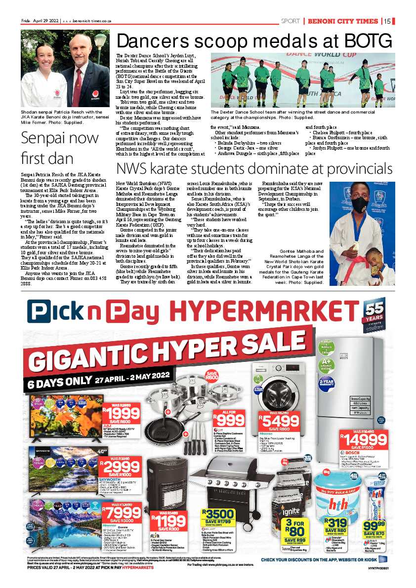 Benoni City Times 29 April 2022 page 15