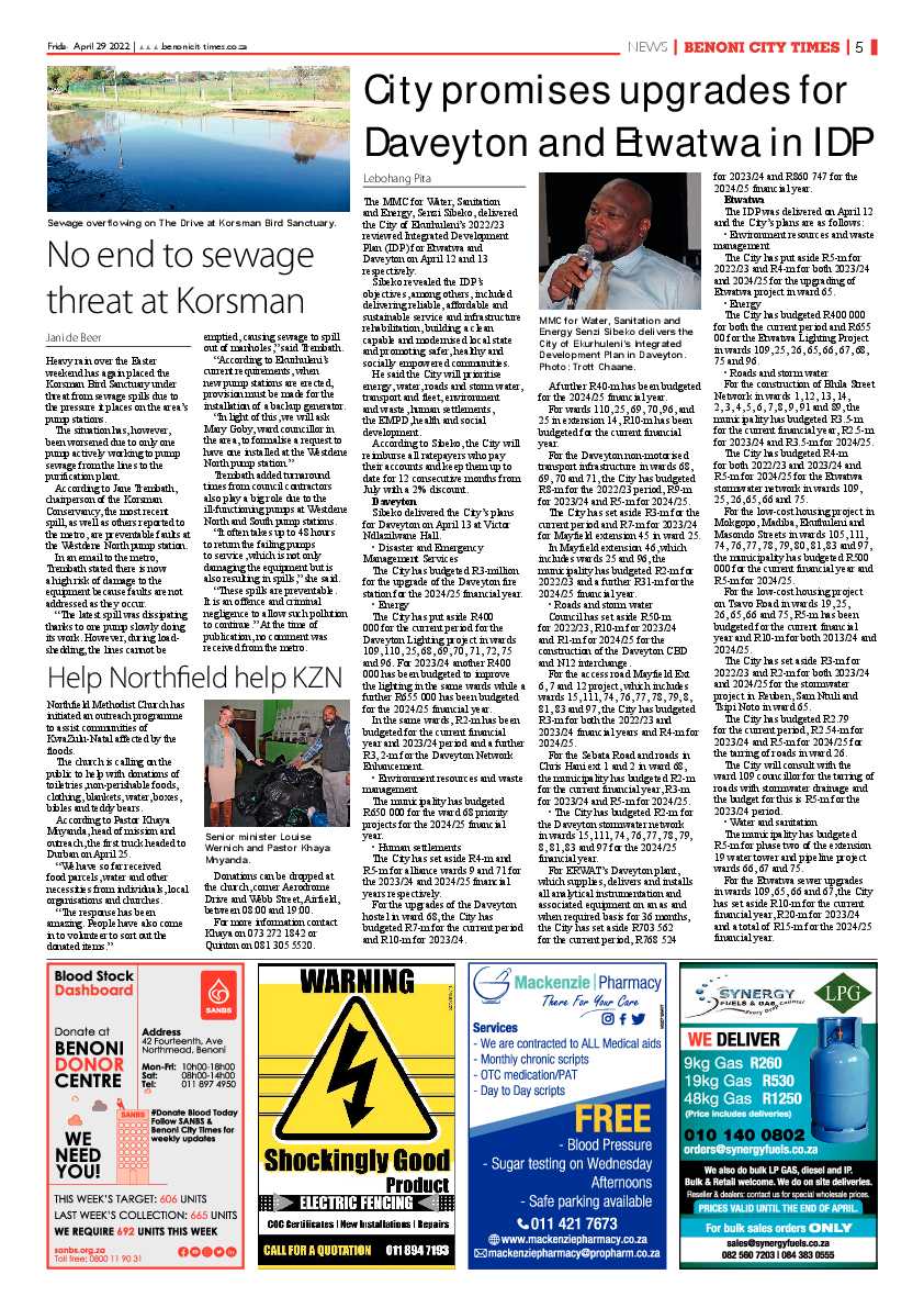 Benoni City Times 29 April 2022 page 5