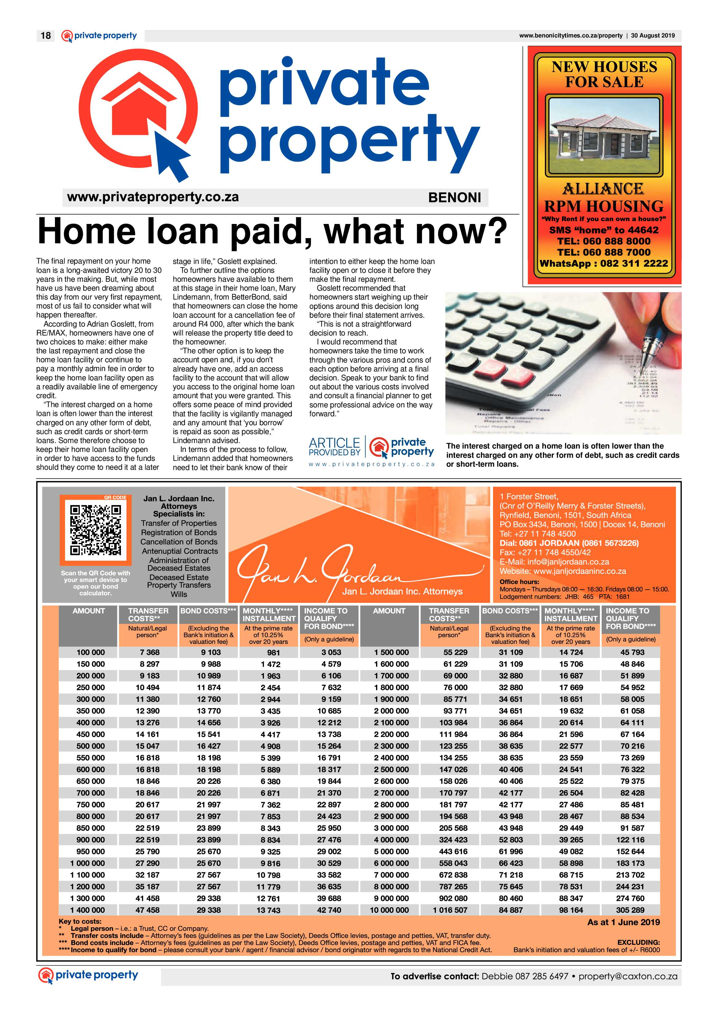 Benoni City Times 29 August 2019 page 18
