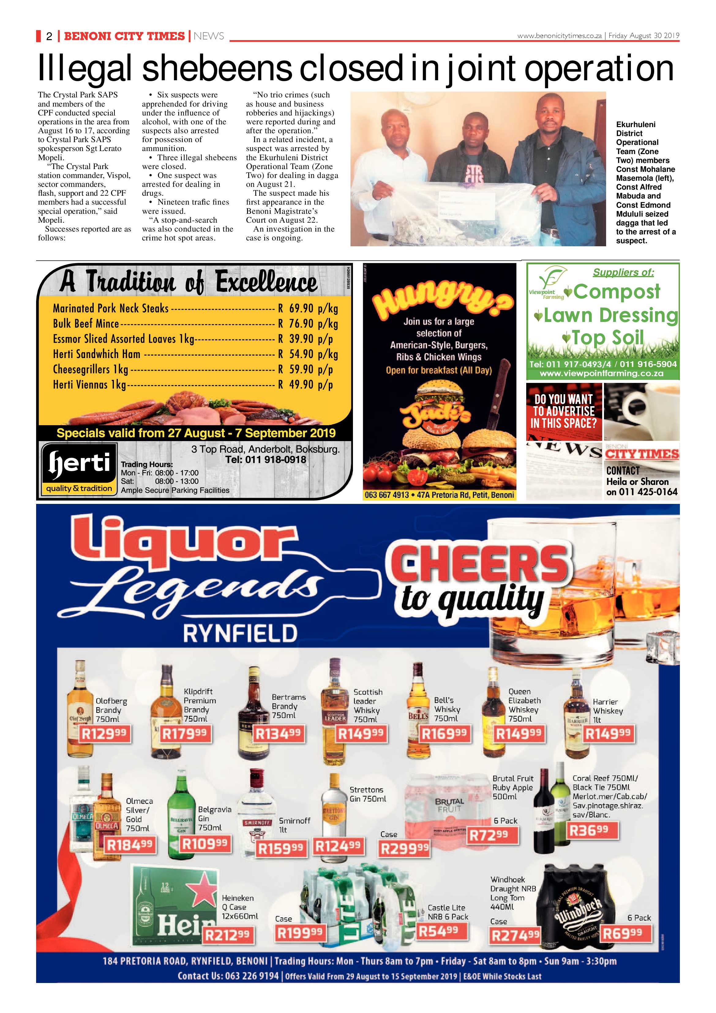 Benoni City Times 29 August 2019 page 2