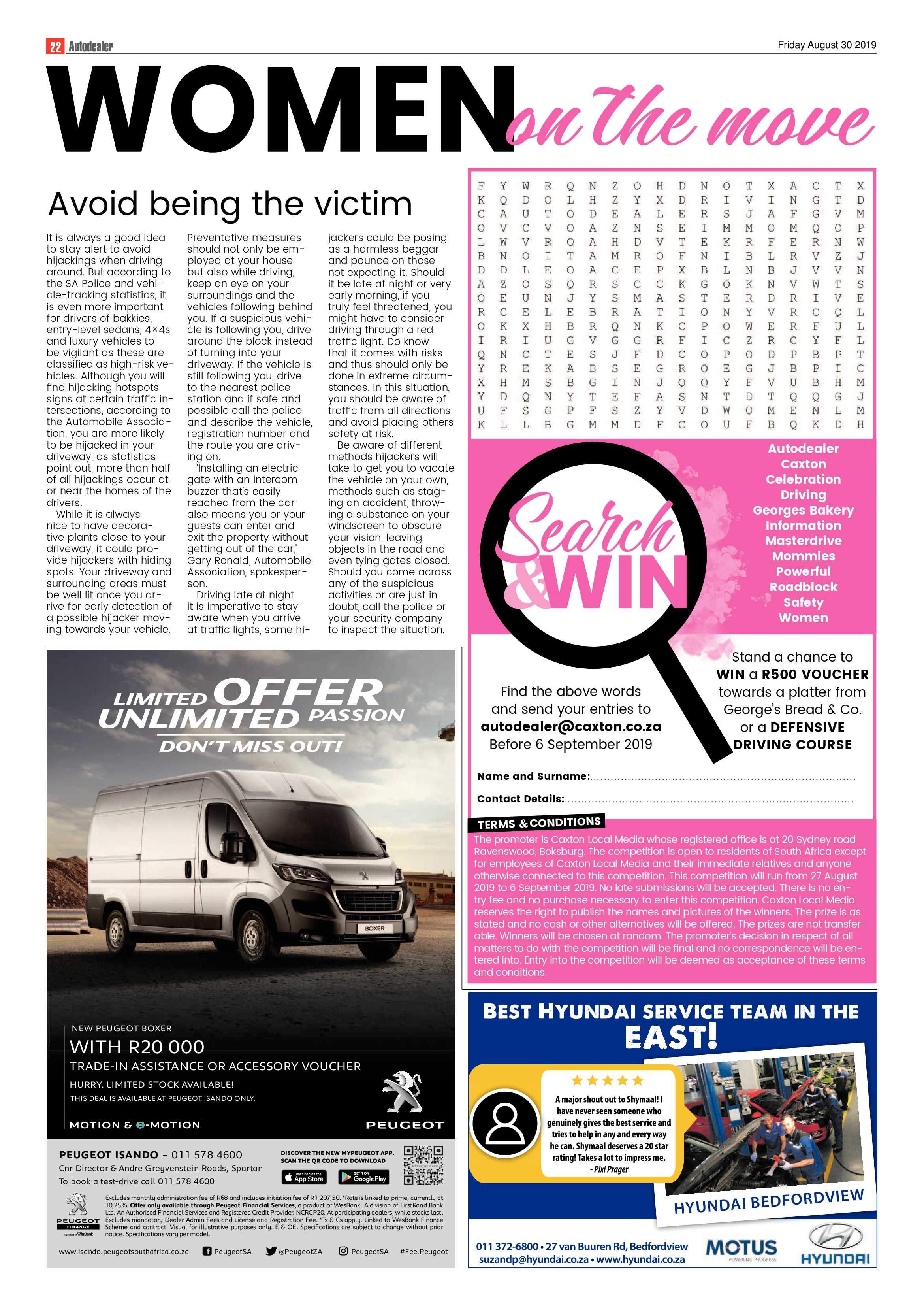 Benoni City Times 29 August 2019 page 22