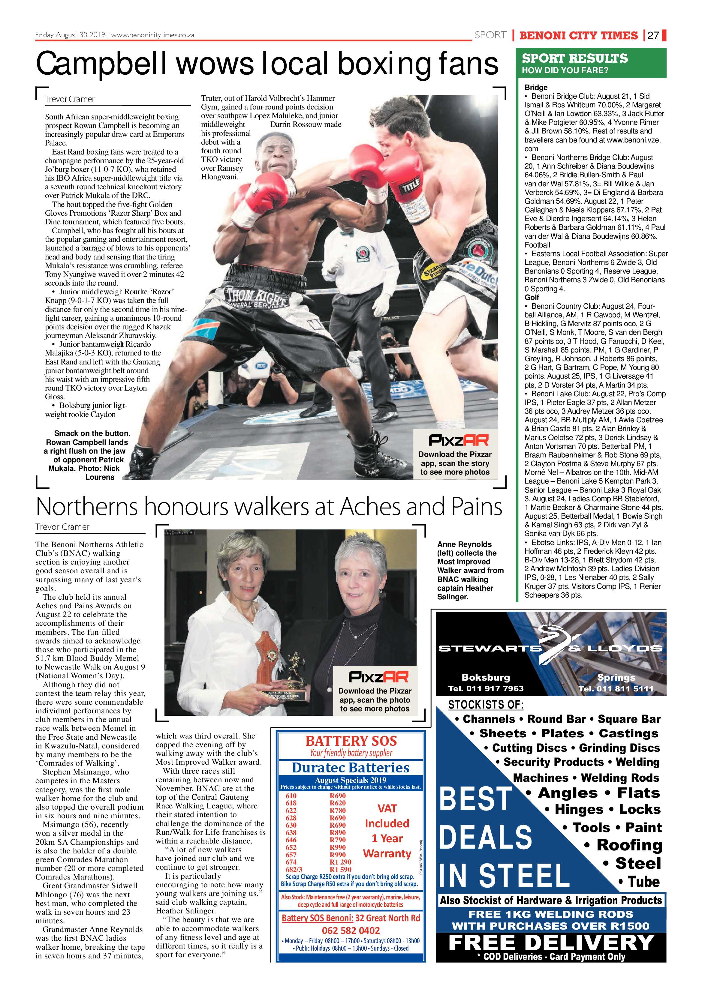 Benoni City Times 29 August 2019 page 27