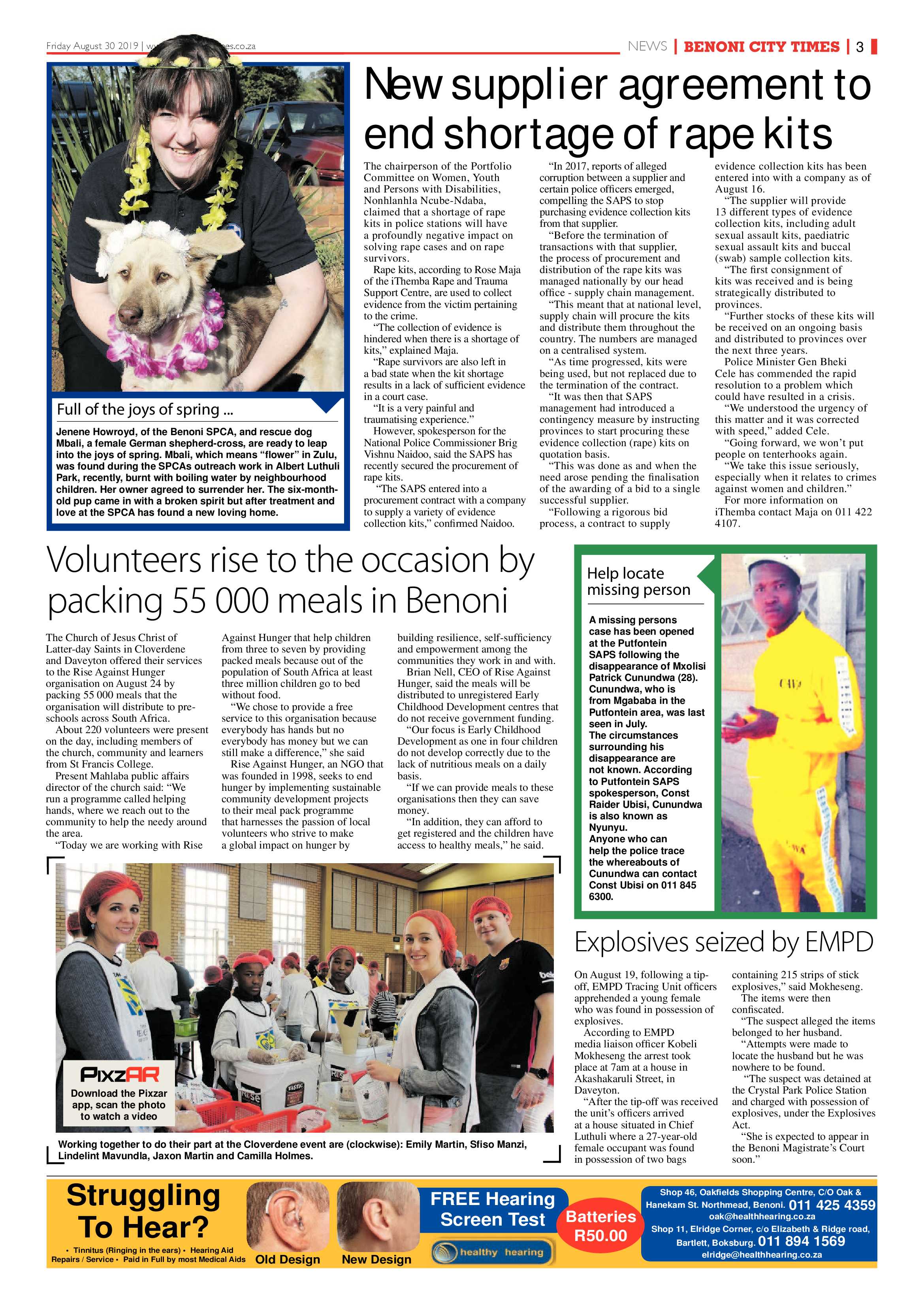 Benoni City Times 29 August 2019 page 3