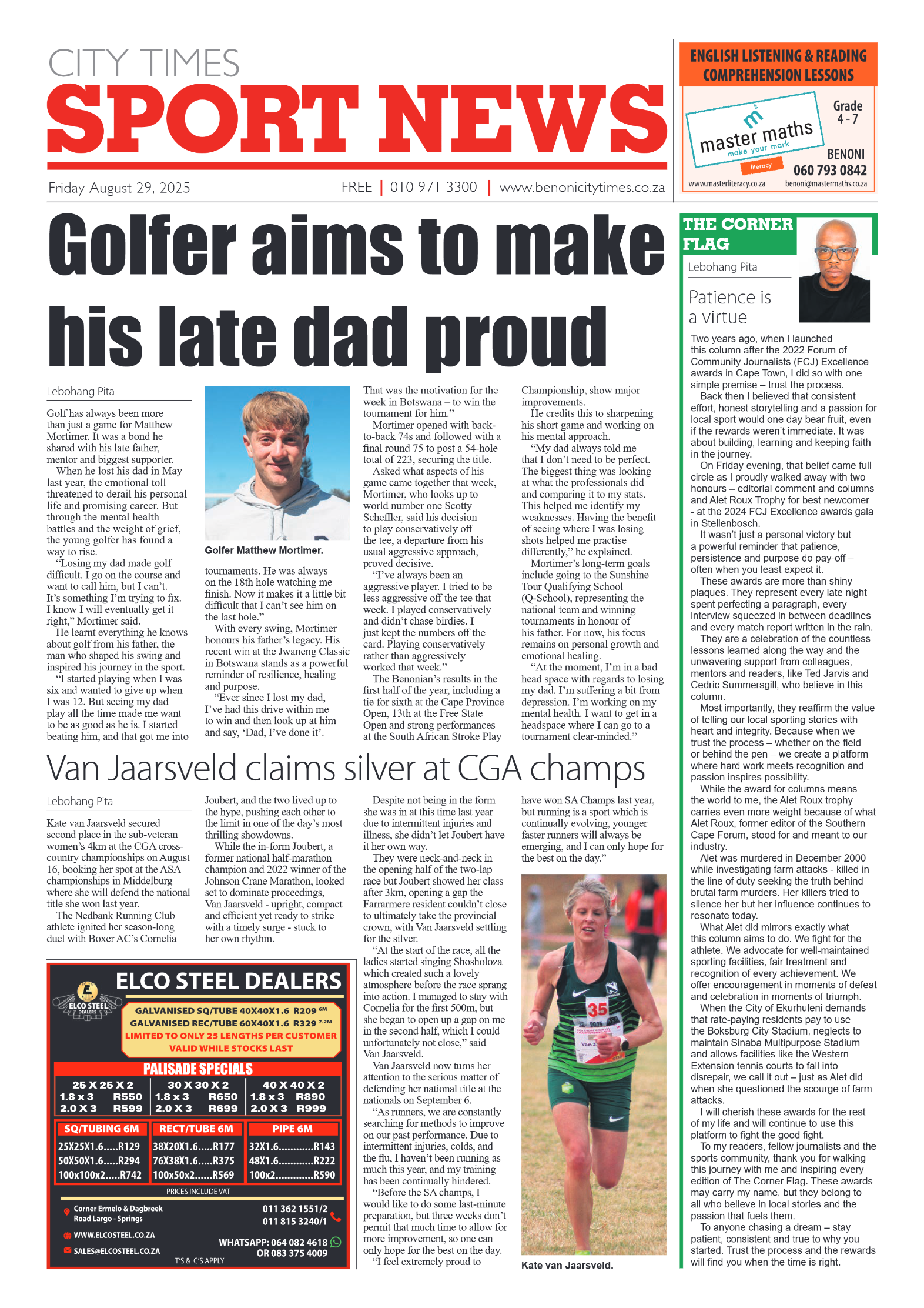 Benoni City Times 29 August 2025 page 12