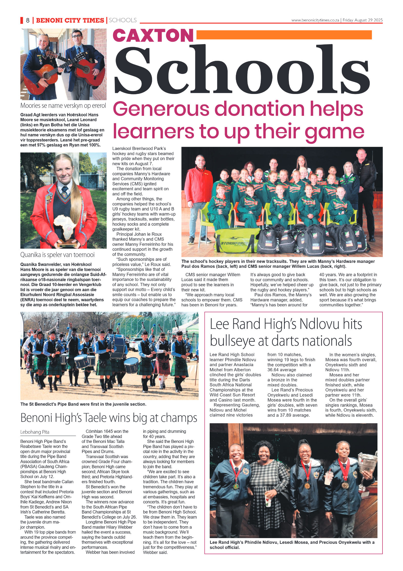 Benoni City Times 29 August 2025 page 8