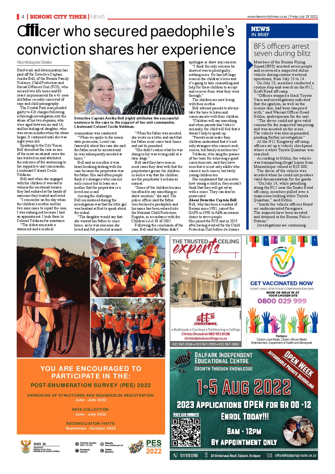 Benoni City Times 29 July 2022 page 4