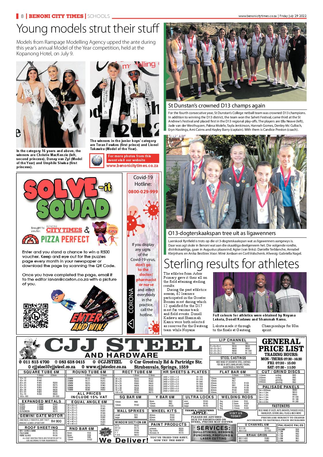 Benoni City Times 29 July 2022 page 8