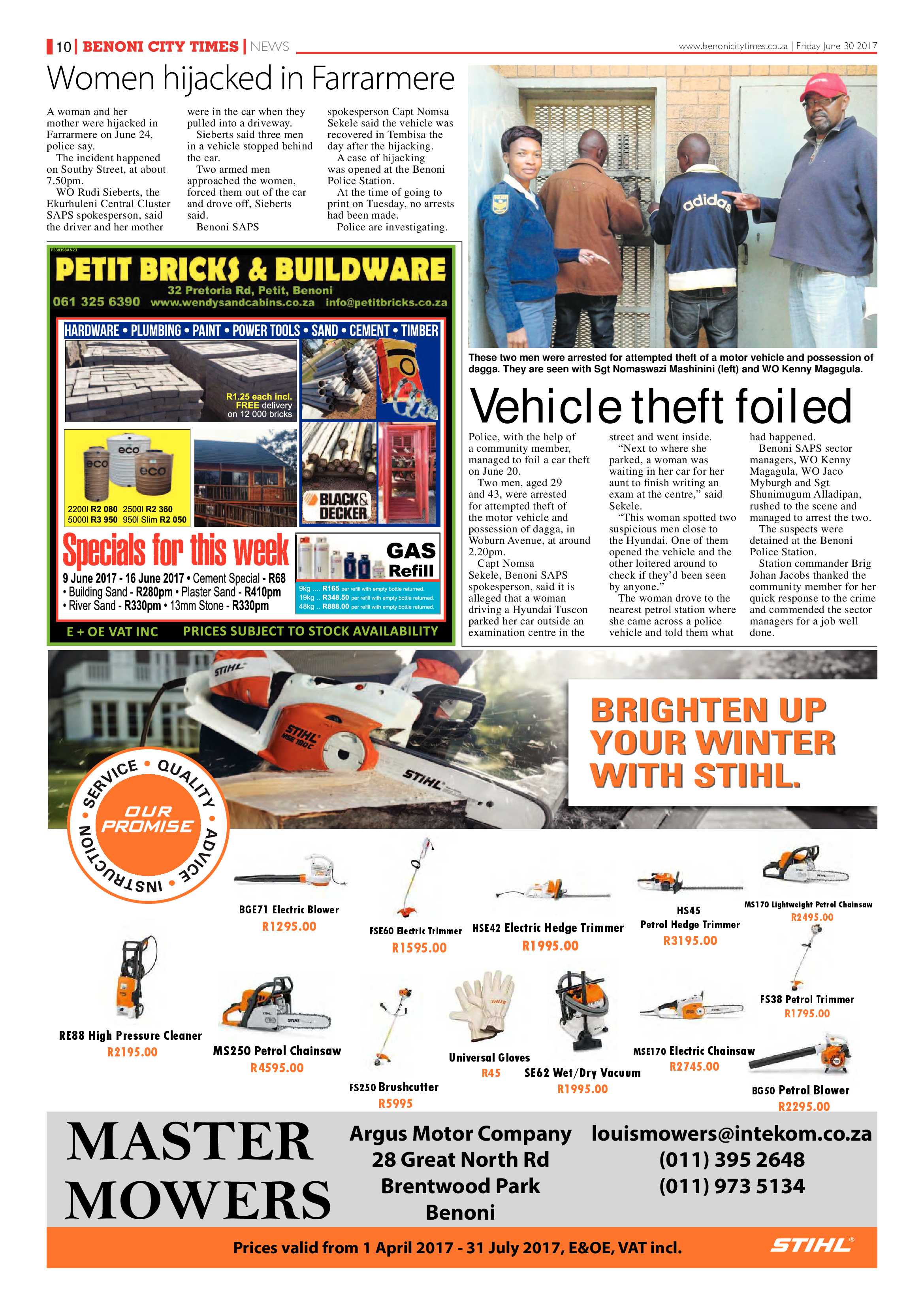 Benoni City Times 29 June 2017 page 10