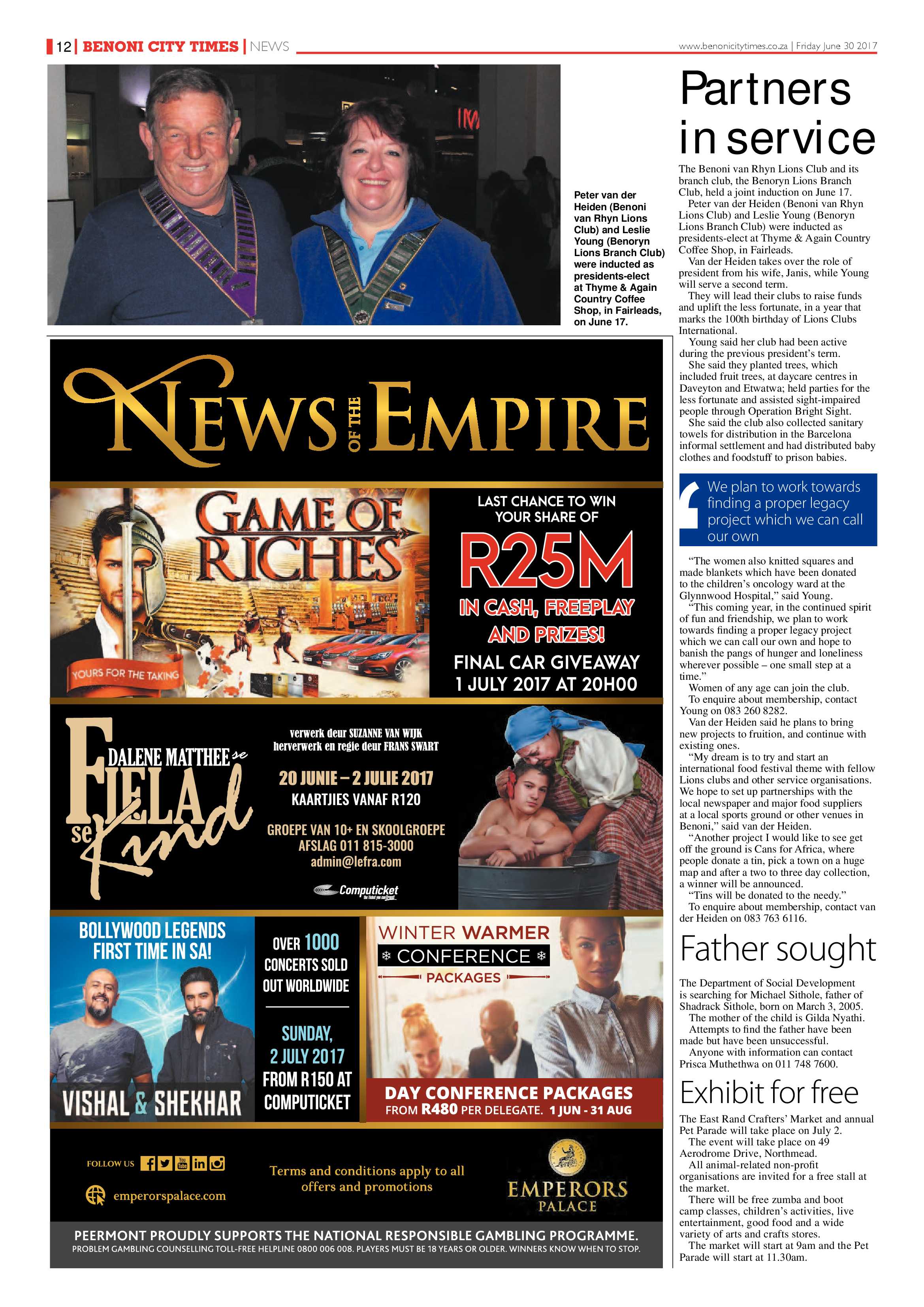 Benoni City Times 29 June 2017 page 12