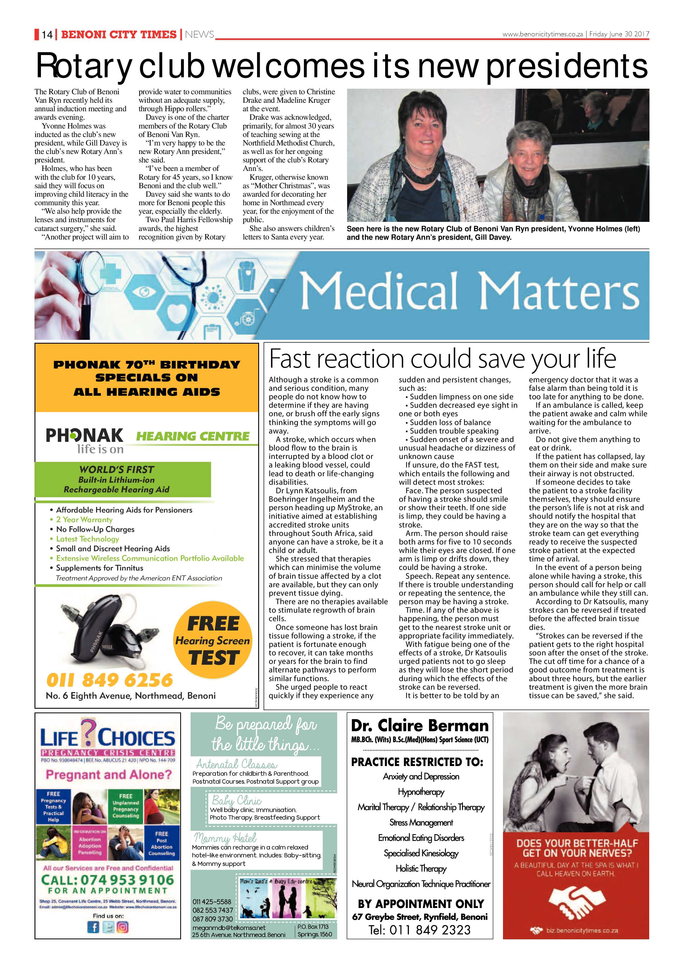 Benoni City Times 29 June 2017 page 14