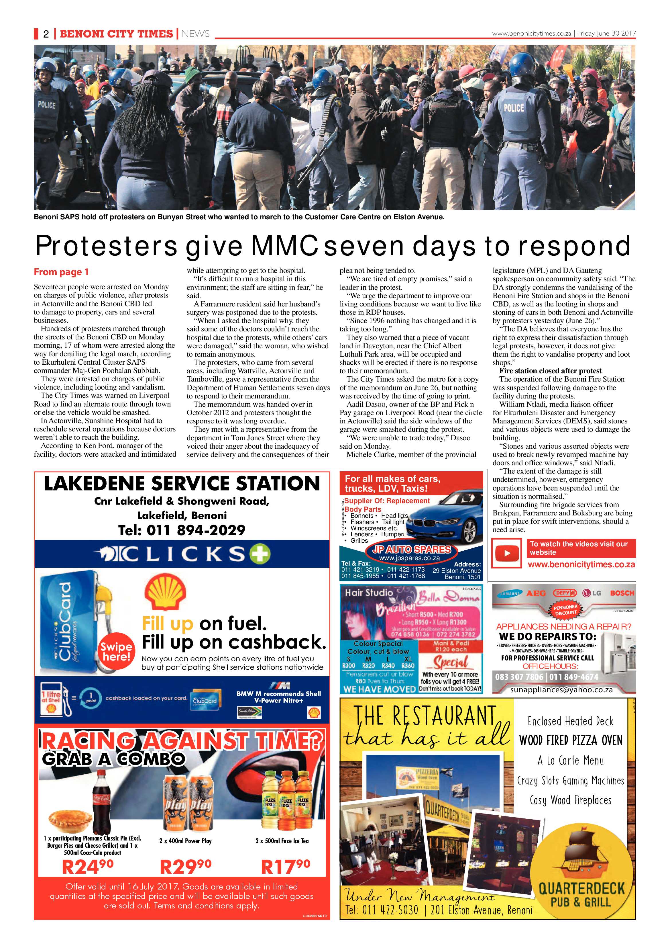 Benoni City Times 29 June 2017 page 2