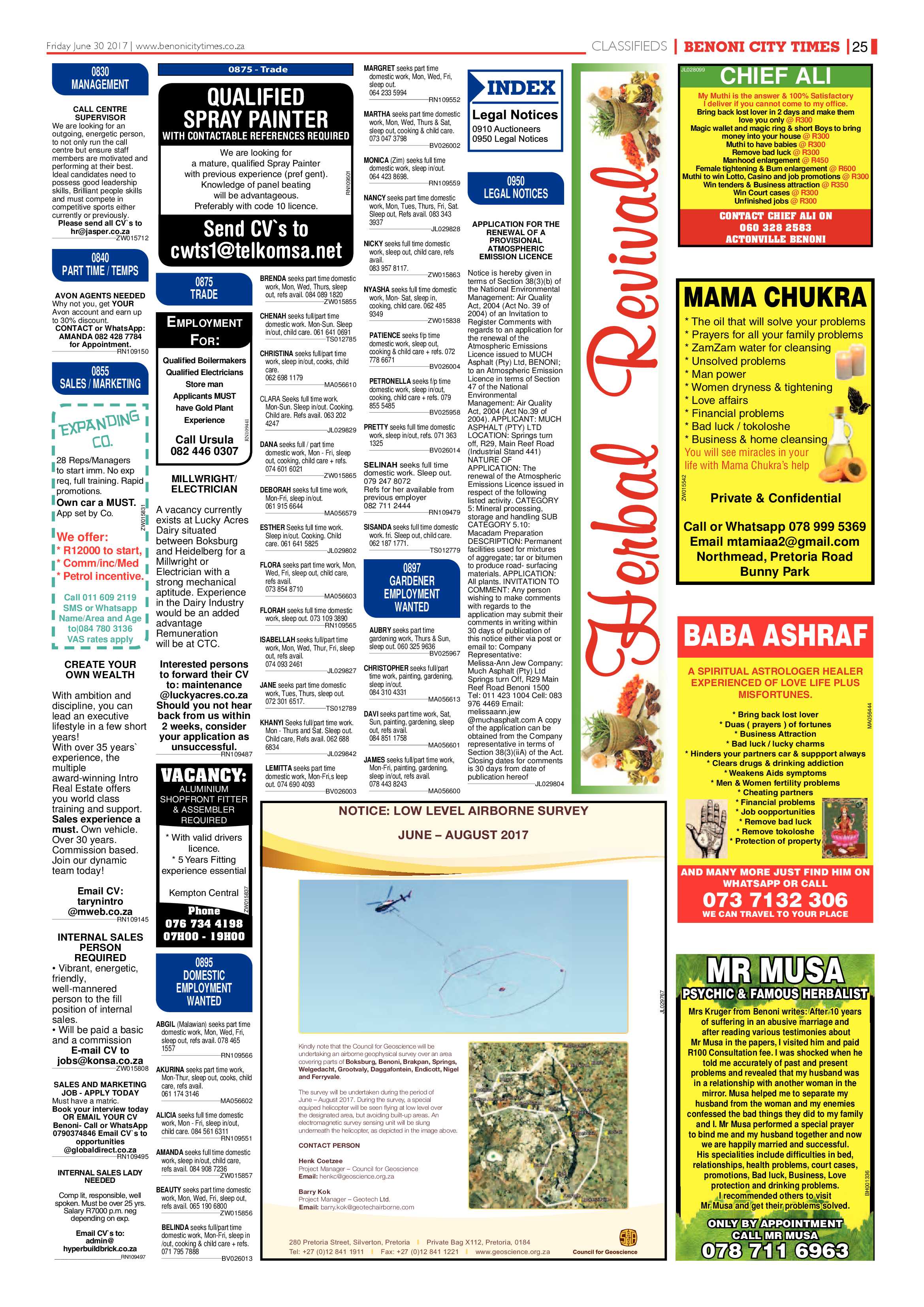 Benoni City Times 29 June 2017 page 25