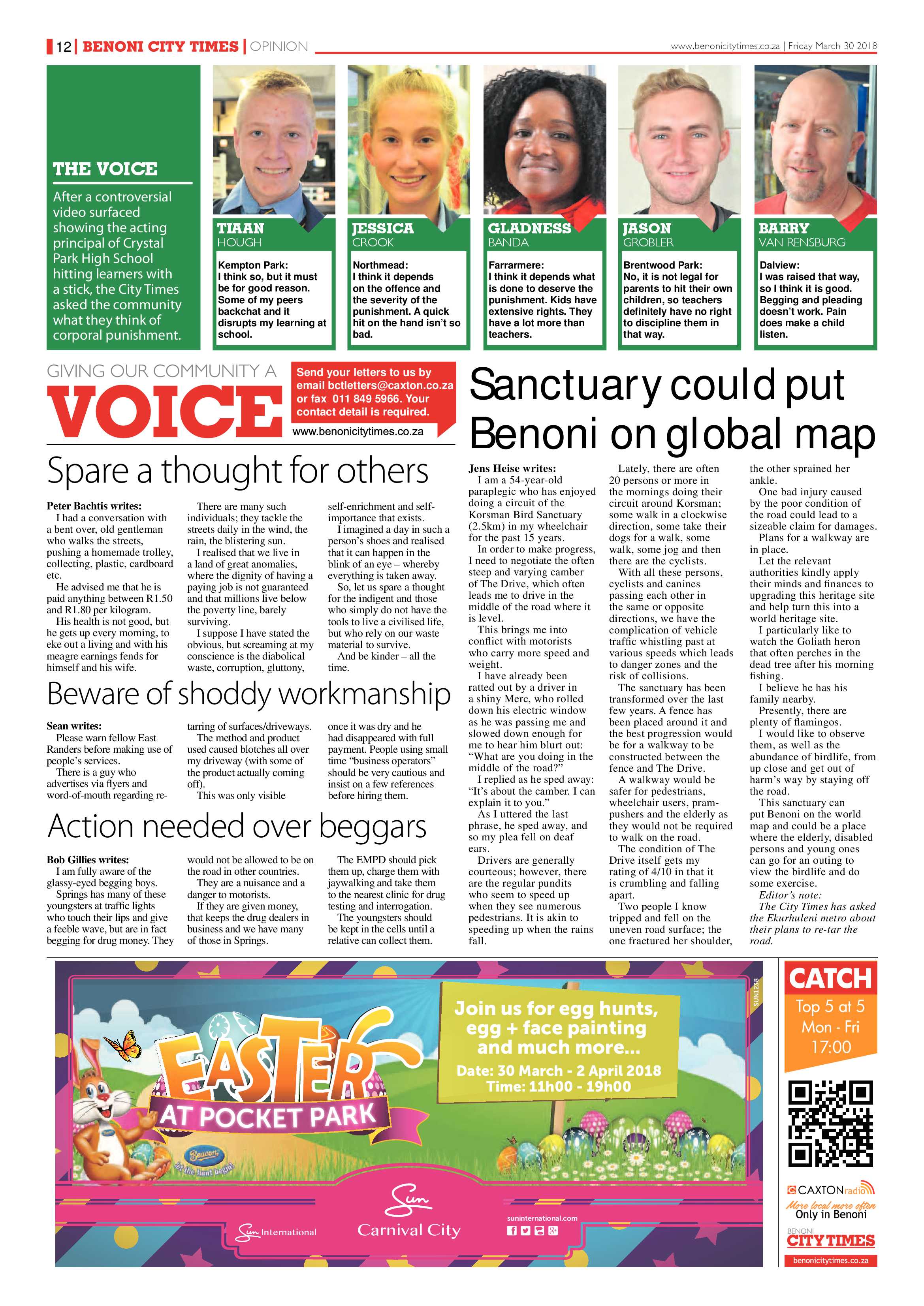 Benoni City Times 29 March 2018 page 12
