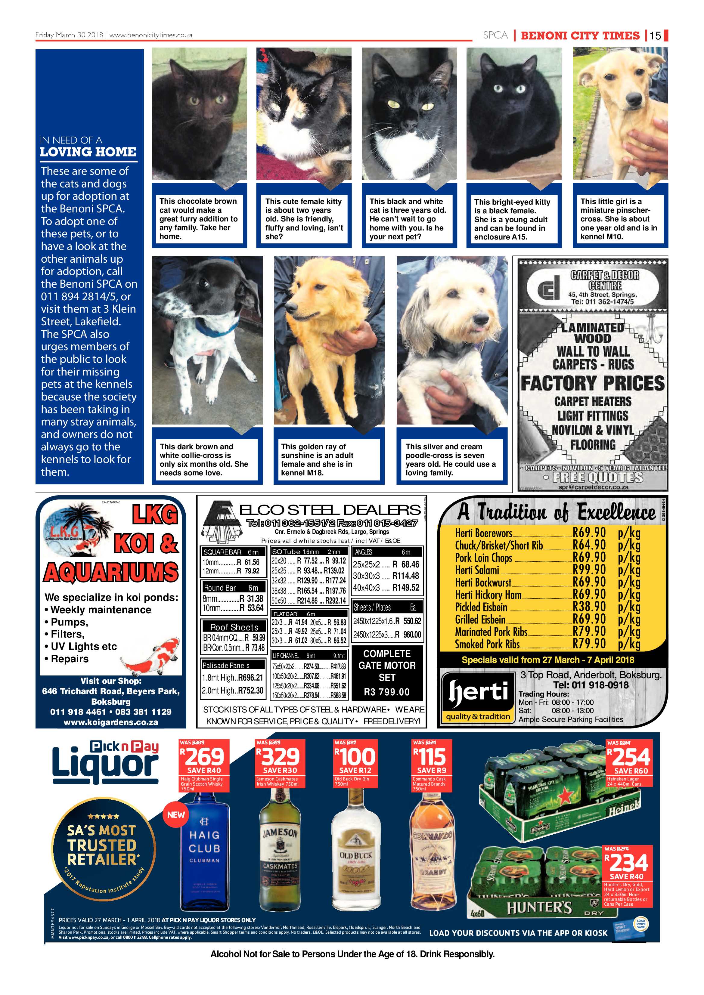 Benoni City Times 29 March 2018 page 15