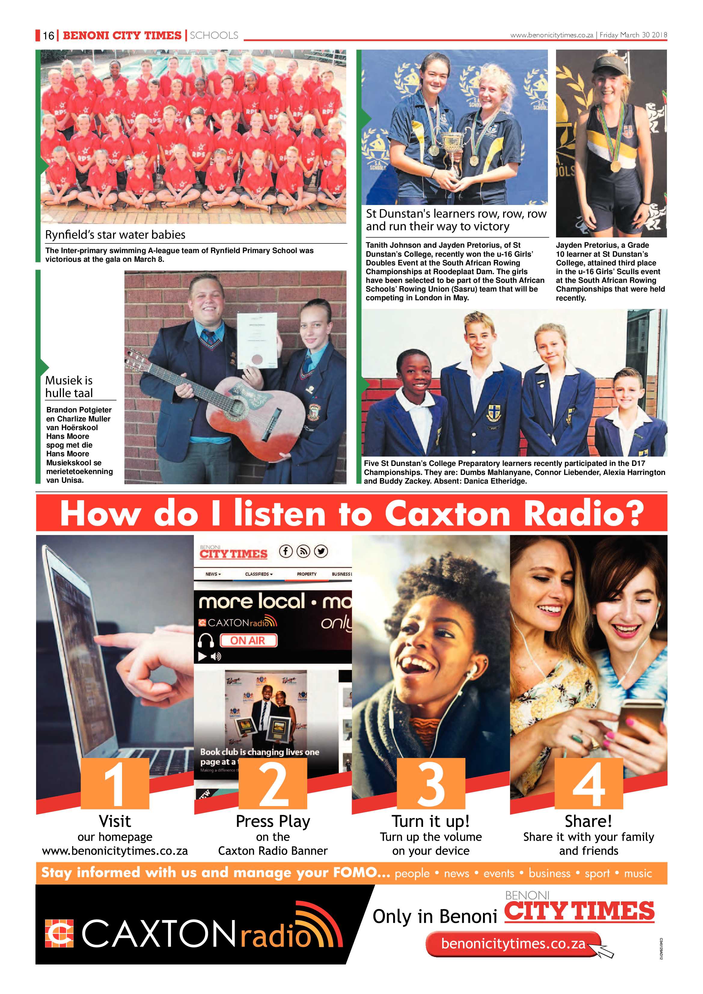 Benoni City Times 29 March 2018 page 16