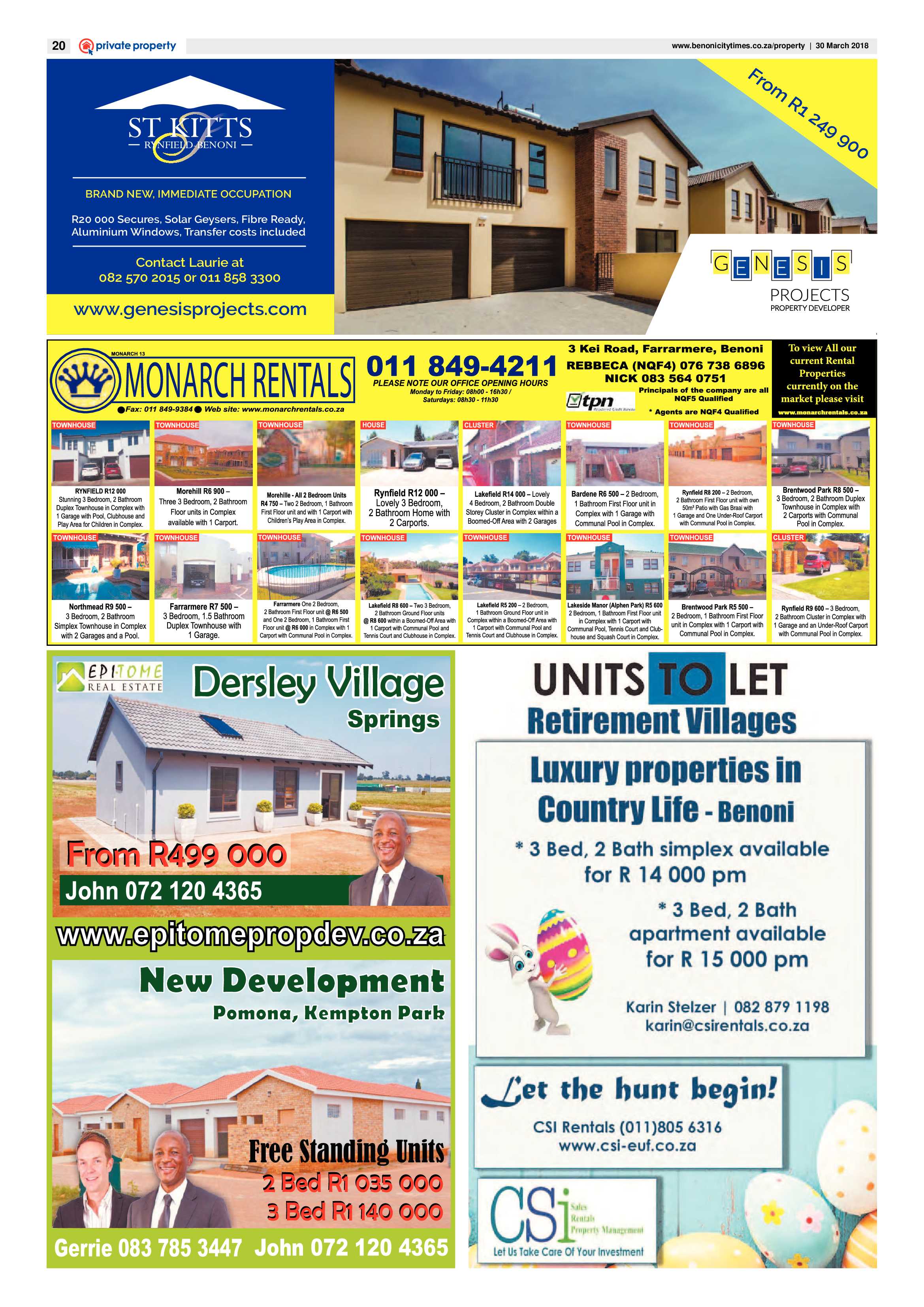 Benoni City Times 29 March 2018 page 20