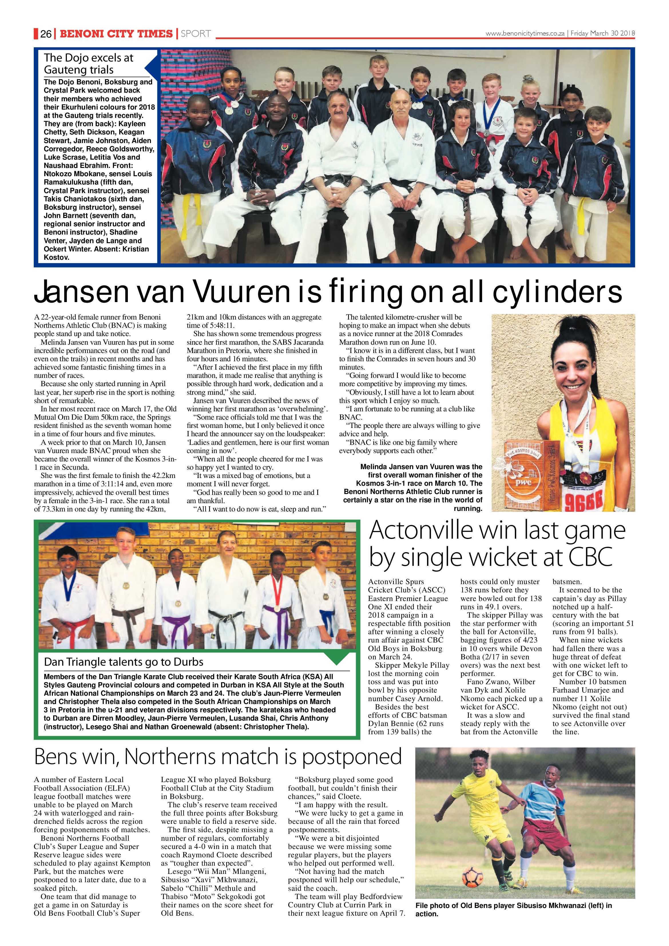Benoni City Times 29 March 2018 page 26