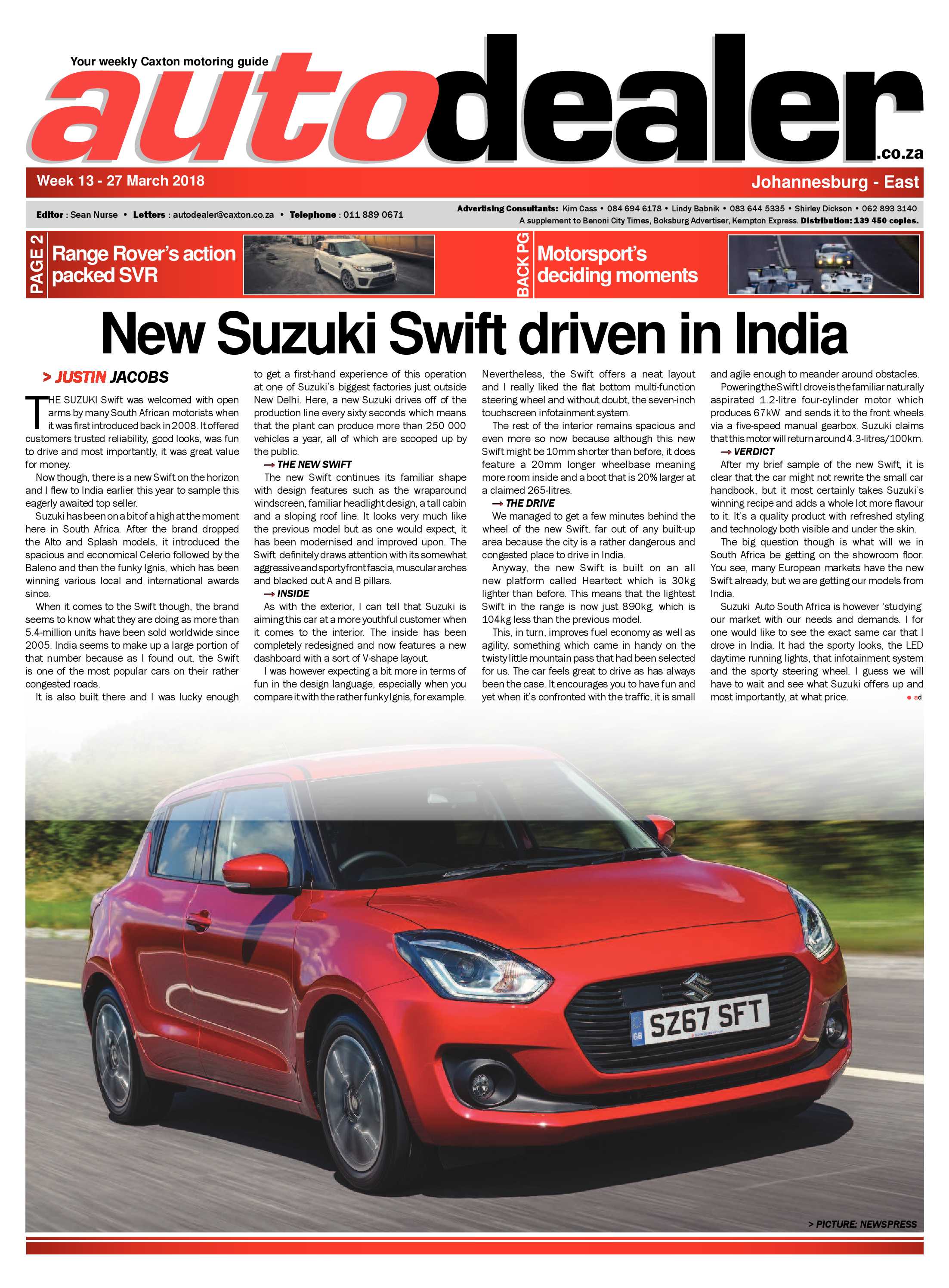Benoni City Times 29 March 2018 page 29